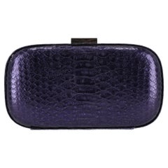 Anya Hindmarch Snake-Embossed Leather Clutch Bag