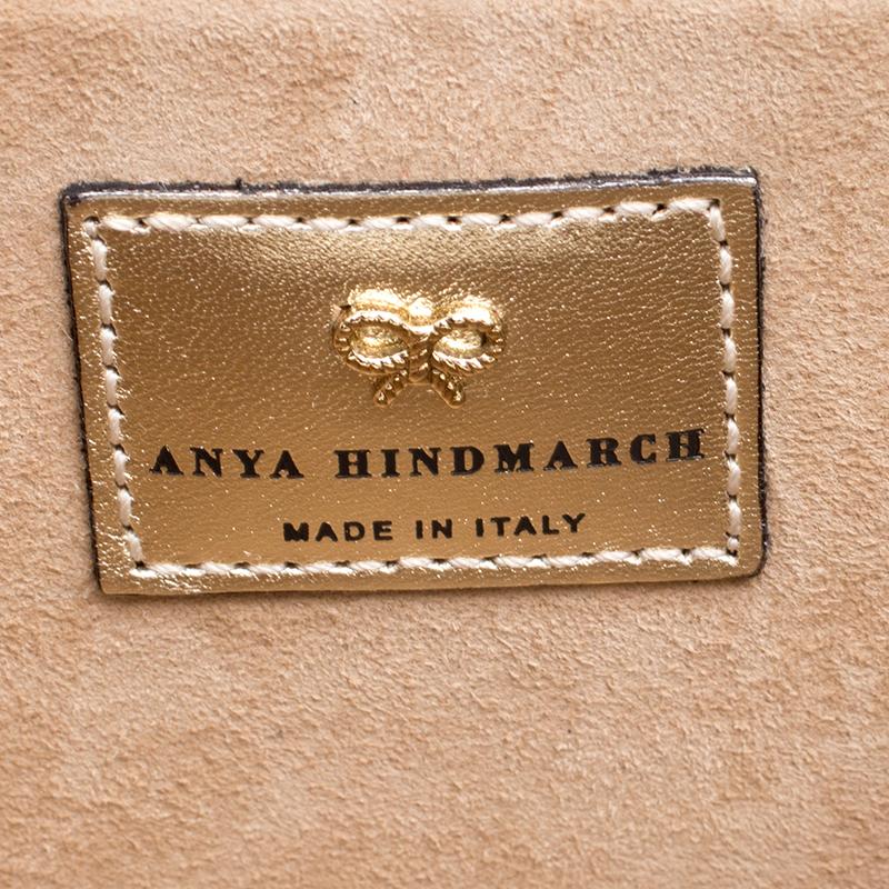 Anya Hindmarch Weiße kaiserliche Clutch aus Leder Yes / No Box 2