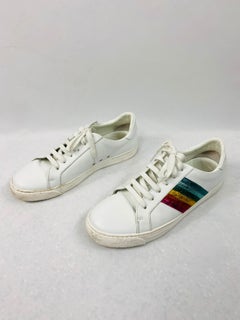 Anya Hindmarch White Leather Sneakers Size 39