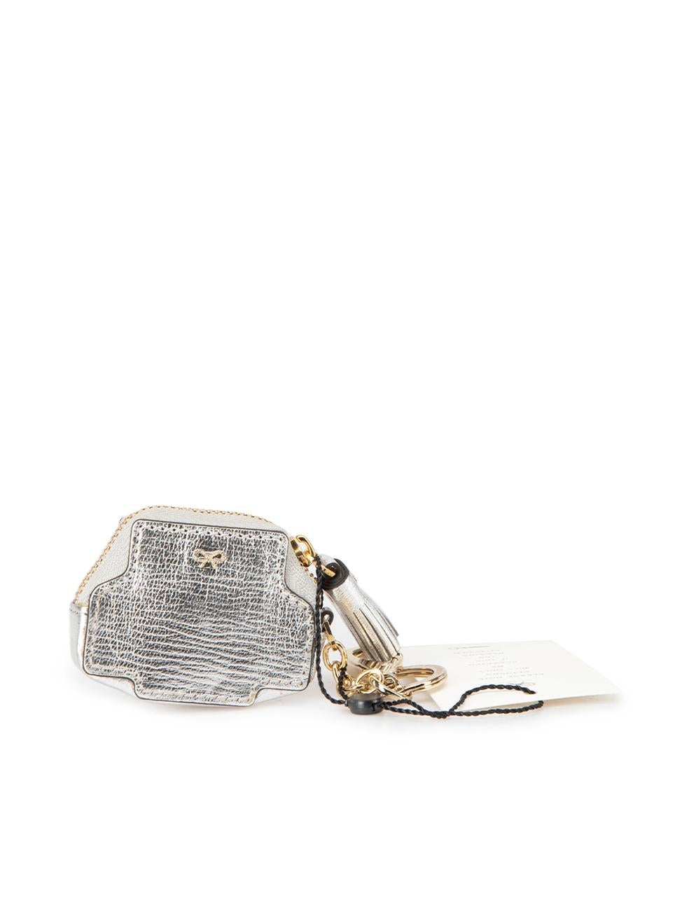 Anya Hindmarch Women's Silver Space Invader Coin Pouch In New Condition In London, GB