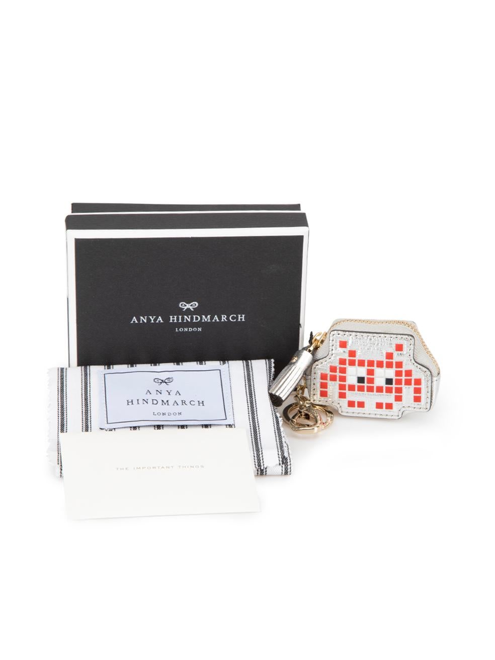 Anya Hindmarch Women's Silver Space Invader Coin Pouch 3