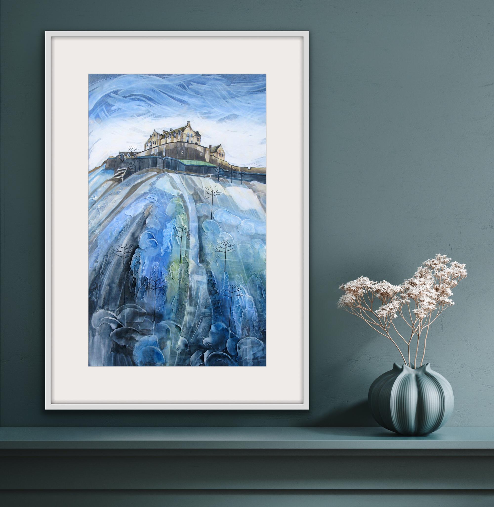 Castle Rock, Edinburgh by Anya Simmons, contemporary art, limited edition print - Print by Anya Simmons 
