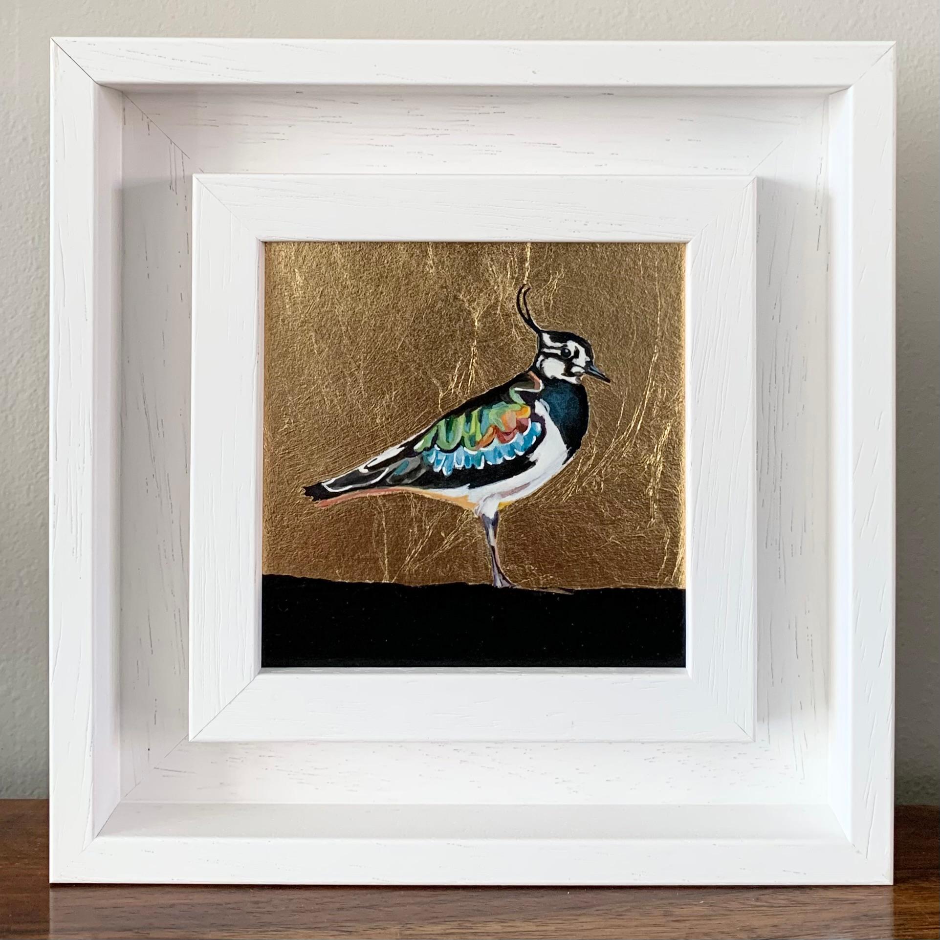 Lappy le Vanneau, Oiseau, Nature, Animaux, Peinture originale en vente 1