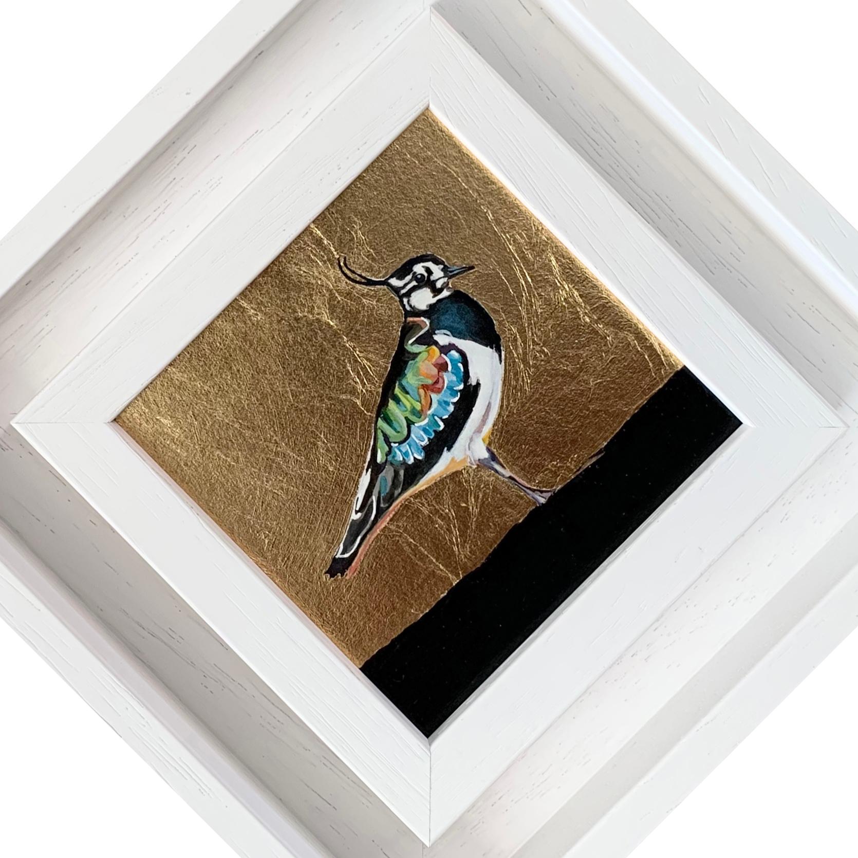 Lappy le Vanneau, Oiseau, Nature, Animaux, Peinture originale en vente 2
