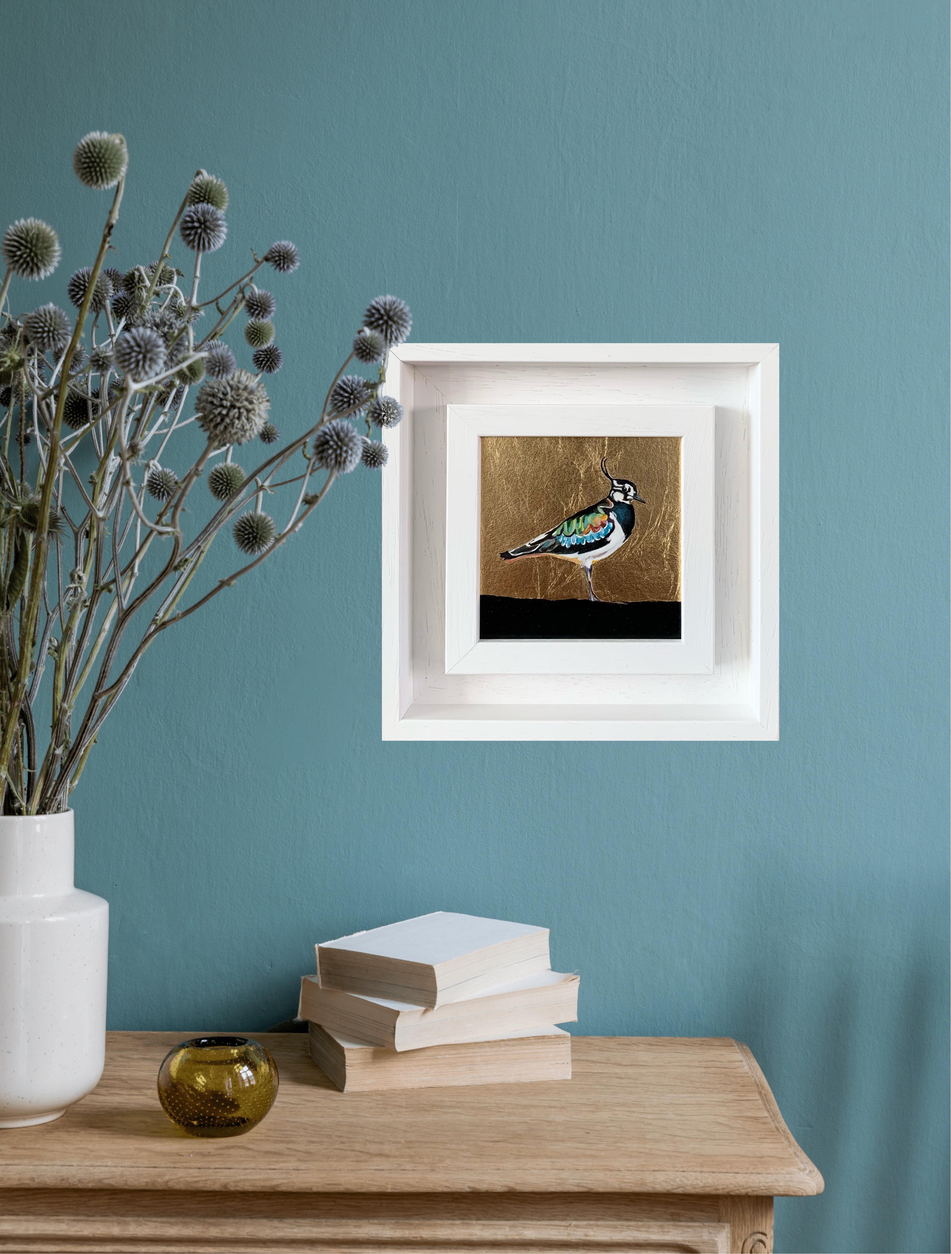 Lappy le Vanneau, Oiseau, Nature, Animaux, Peinture originale en vente 4