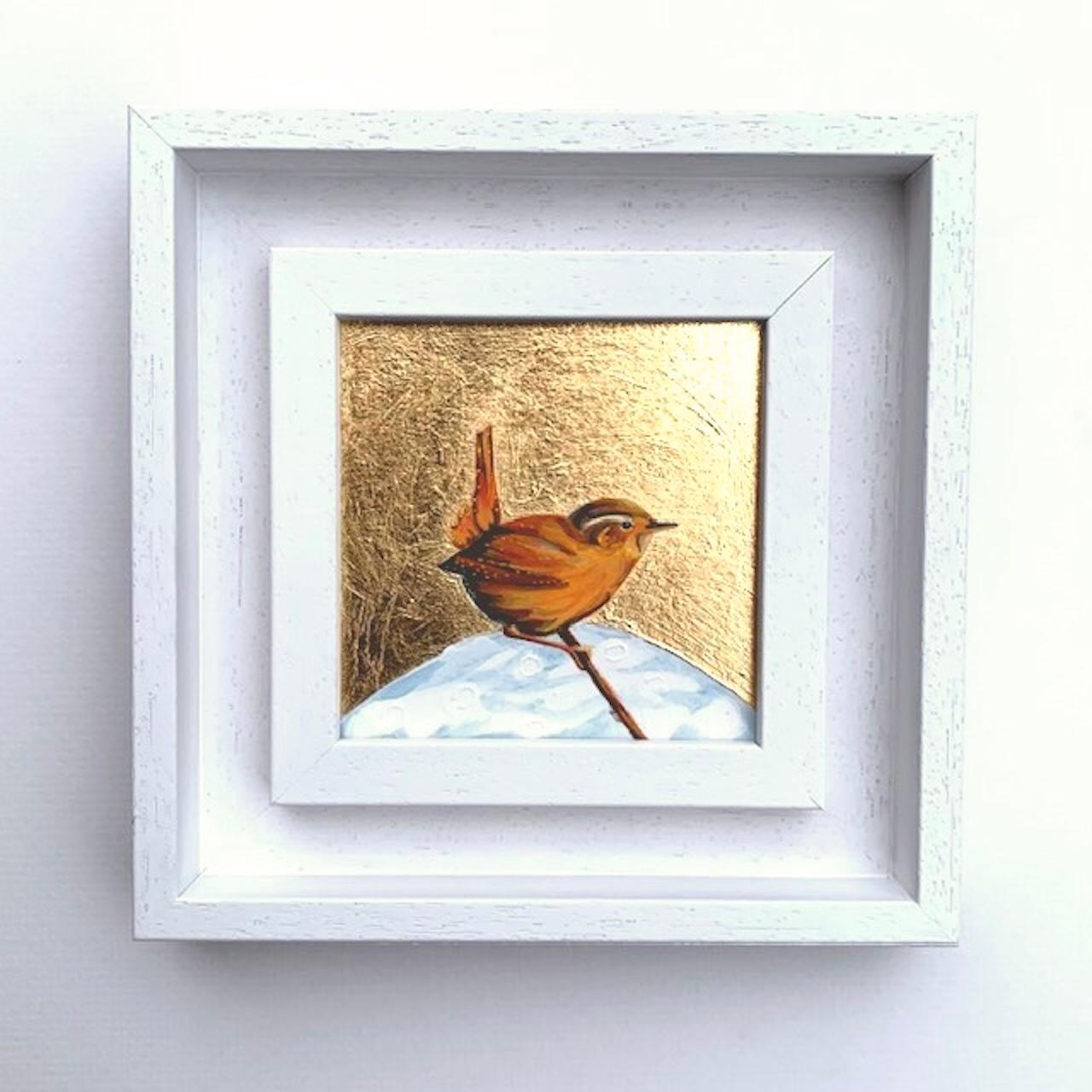 Little Wren 4, Over The Moon, Oiseau, Nature, Animals, Gold
