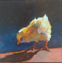 A Little Radiance Original Impressionist Oil Painting by Ayca Sivrikoz Chick