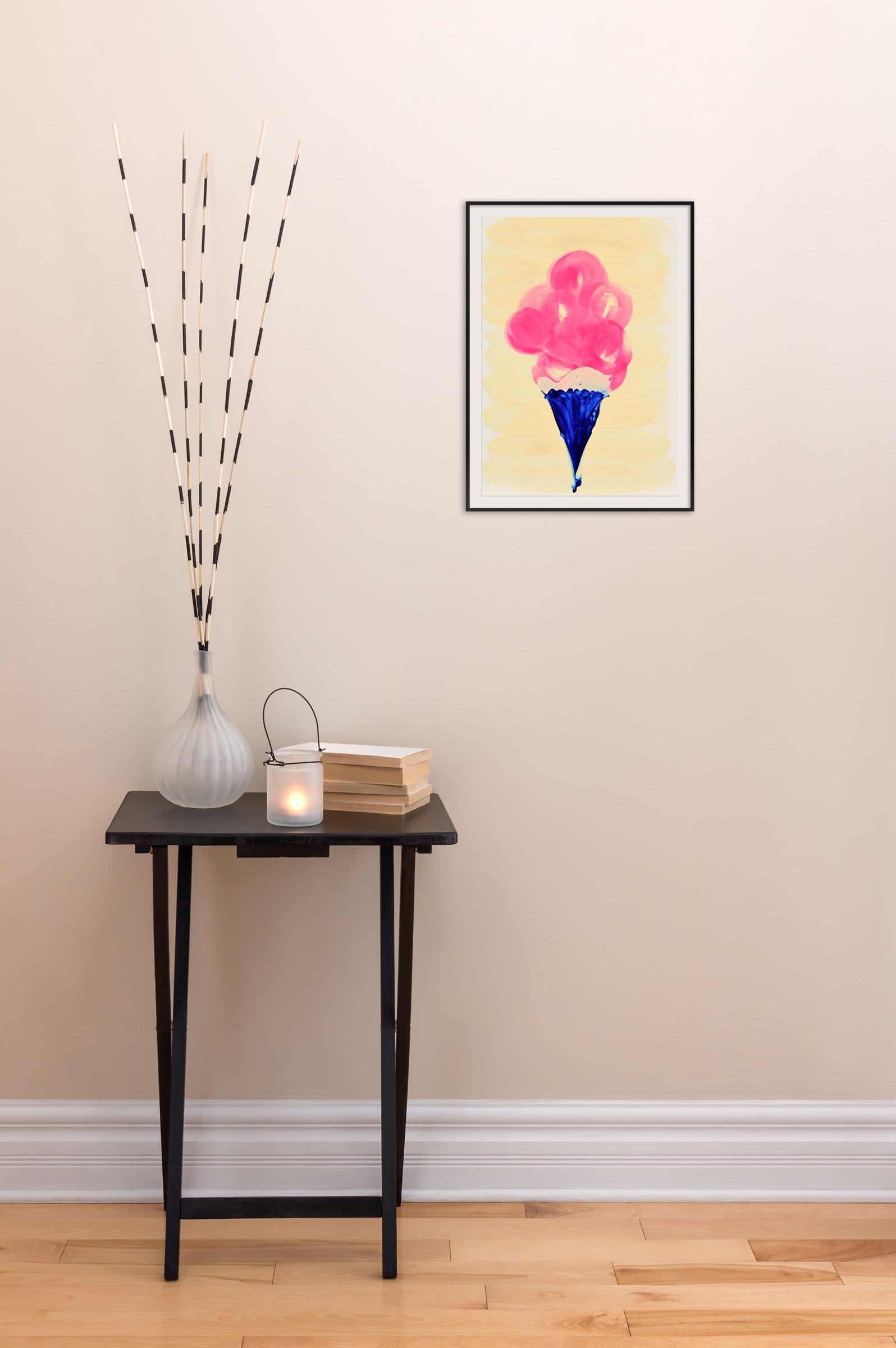 Candy Cone (Abstract painting) - Painting by Anya Spielman