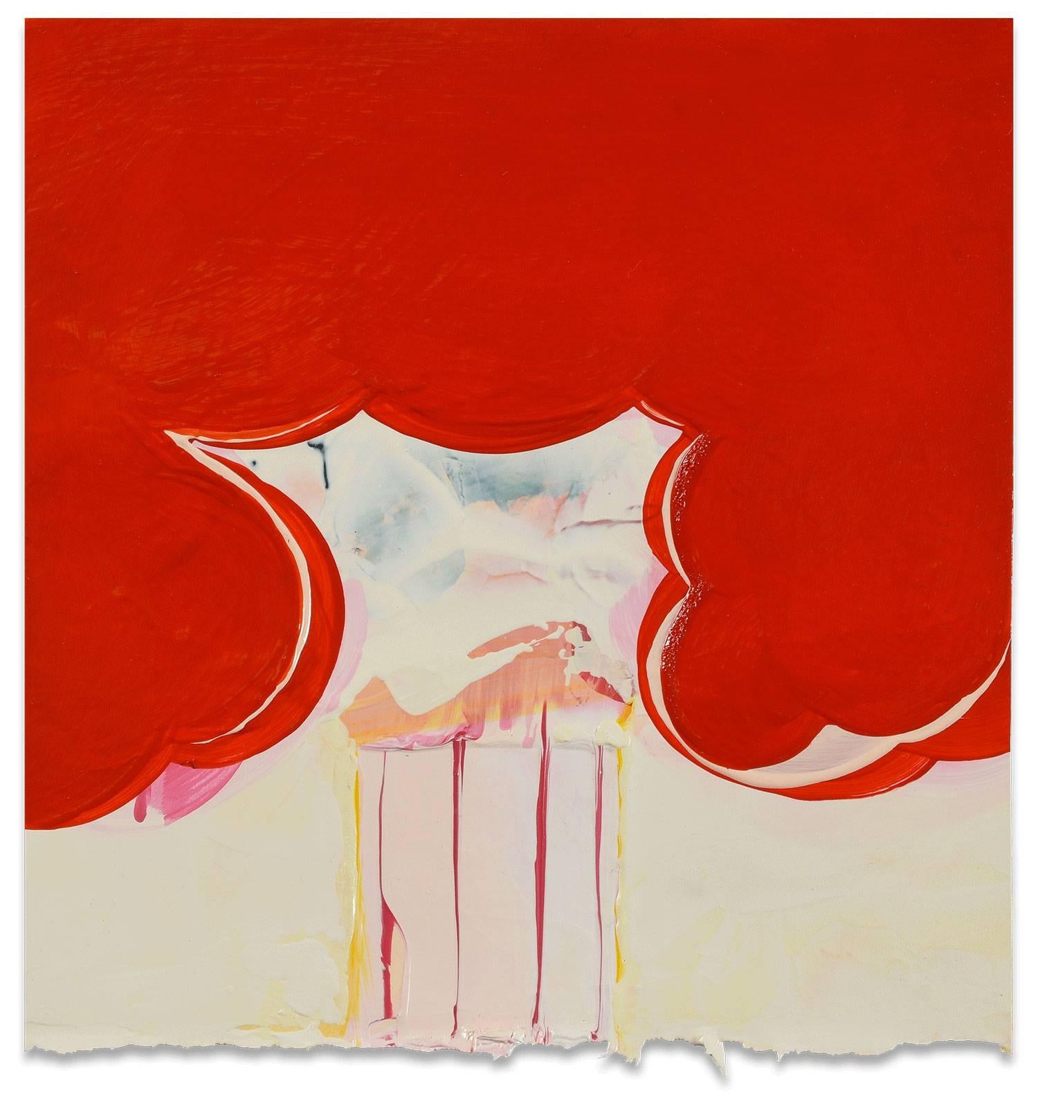 Anya Spielman Abstract Drawing - Flame (Abstract Painting)