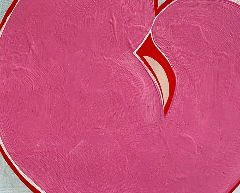 Wish (Abstract Painting) - Pink Abstract Drawing by Anya Spielman