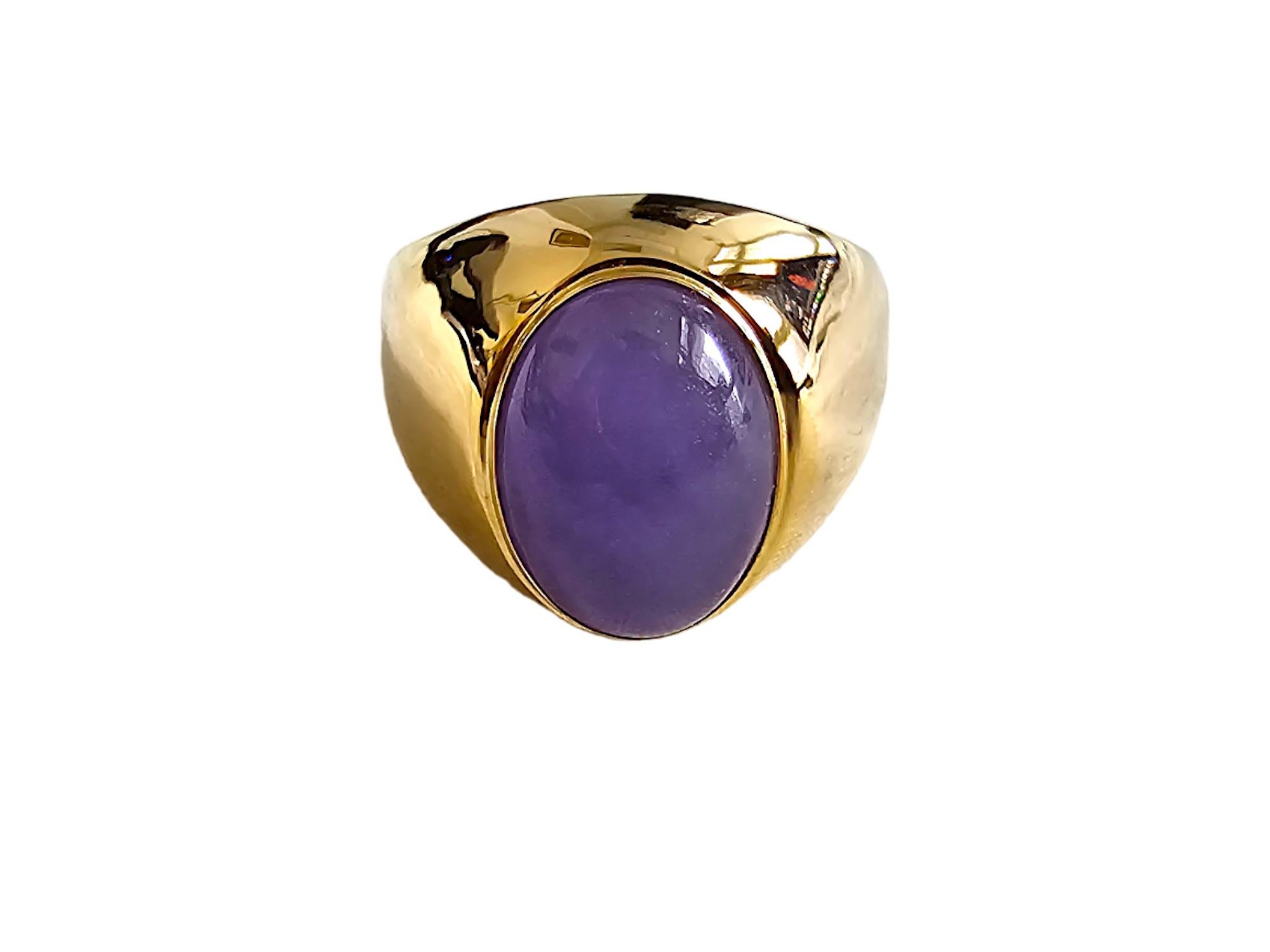 purple jade ring