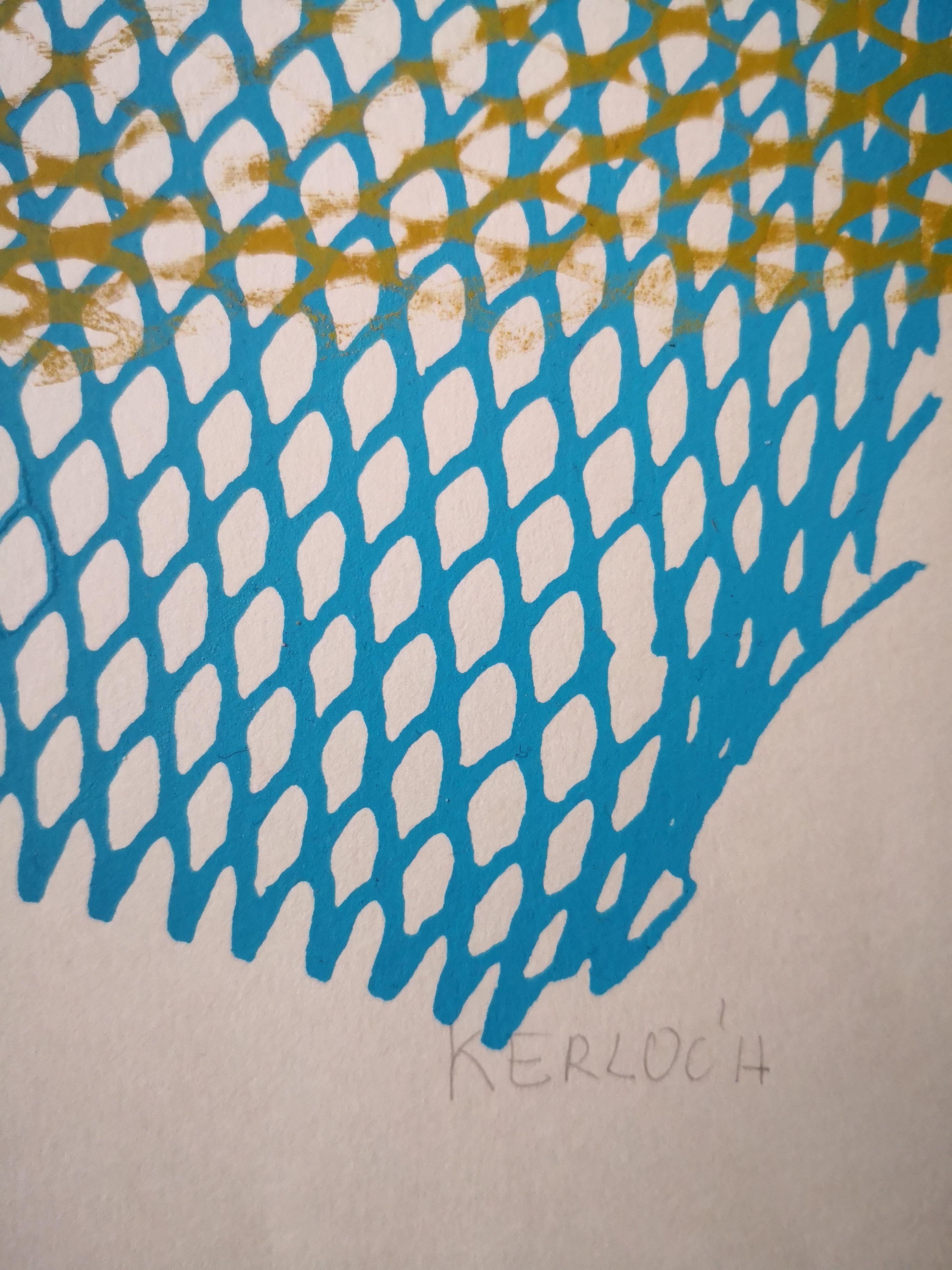 Enredados (Entwined), médias mixtes sur papier - Contemporain Mixed Media Art par Anyck Alvarez Kerloch