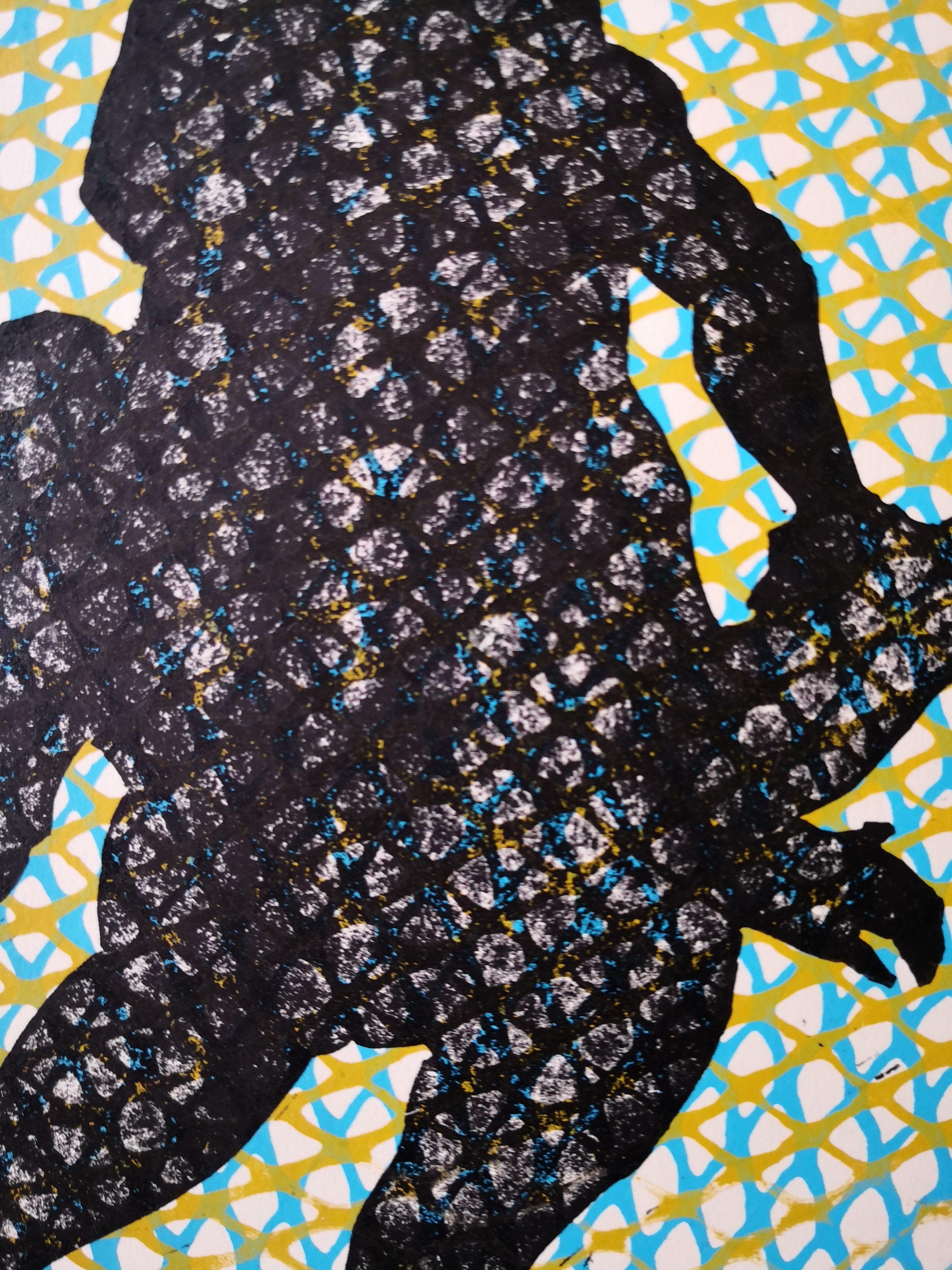 Enredados (Entwined), médias mixtes sur papier en vente 1