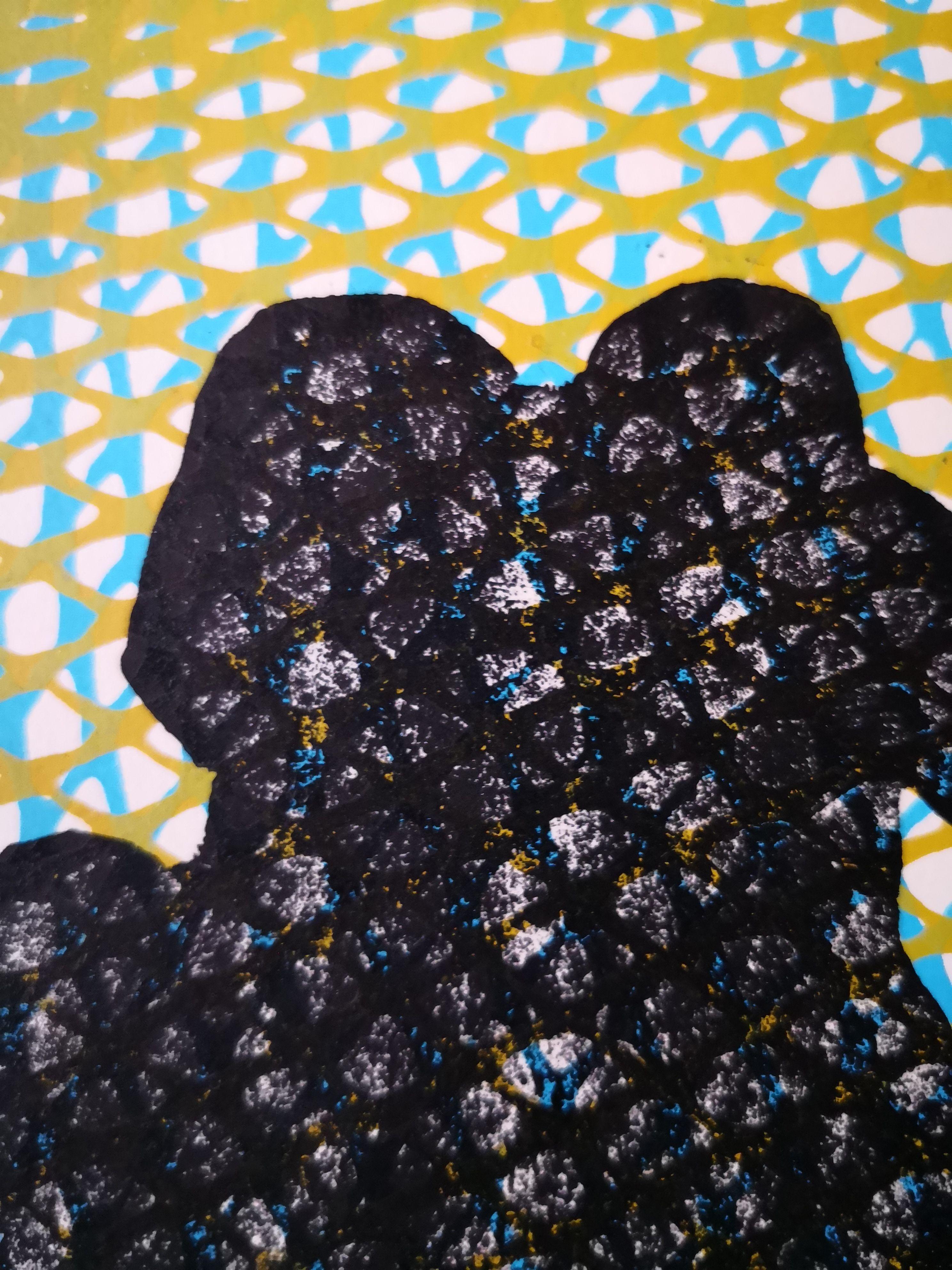 Enredados (Entwined), médias mixtes sur papier en vente 2