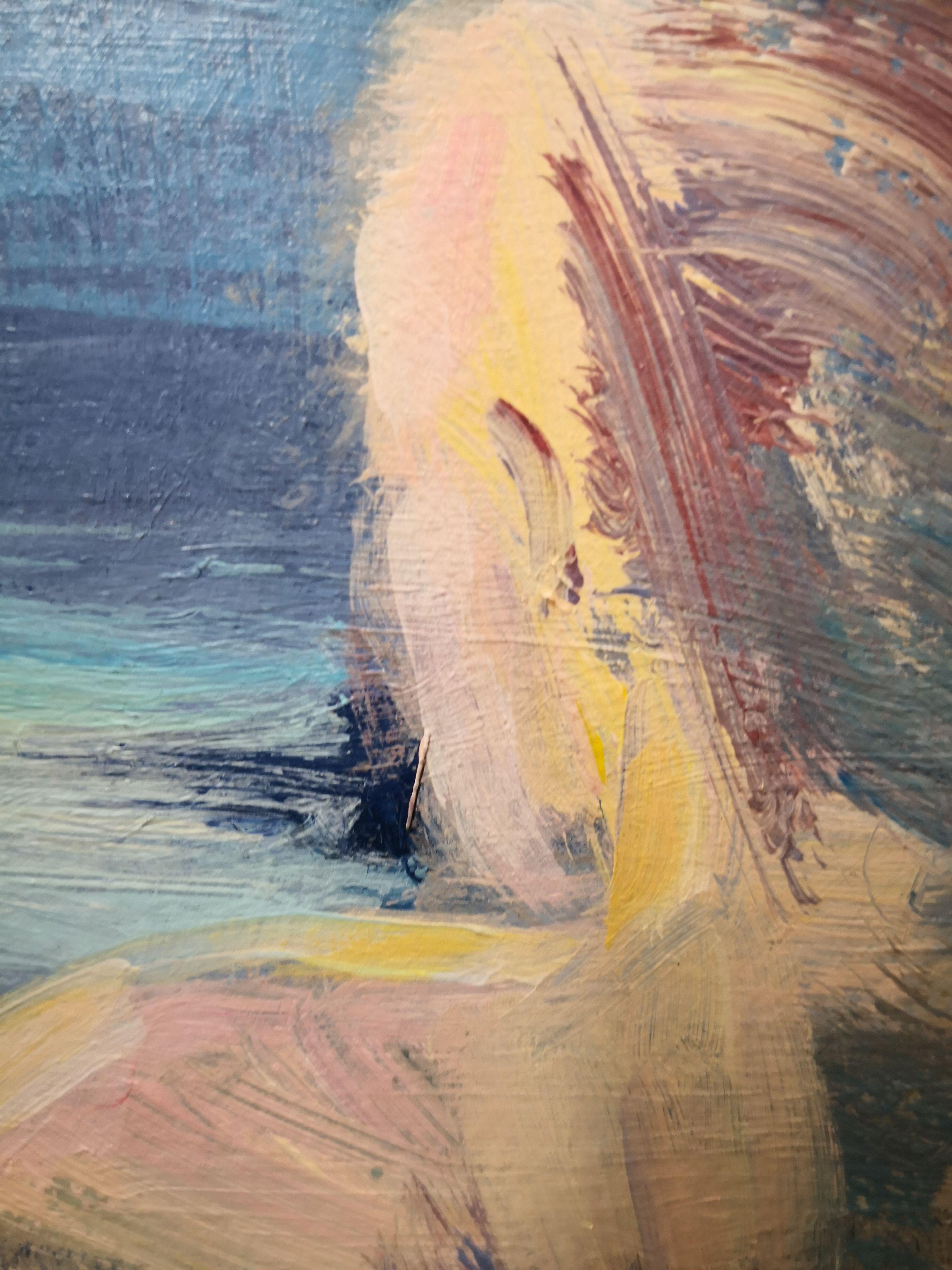Bañista, Pintura, Acrílico sobre papel en venta 1