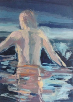 Bather, Painting, Acrylic on Paper
