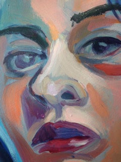 Curls, Gemälde, Acryl auf Papier
