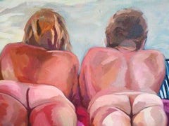 Day at The Beach, Painting, Acrylic on Canvas