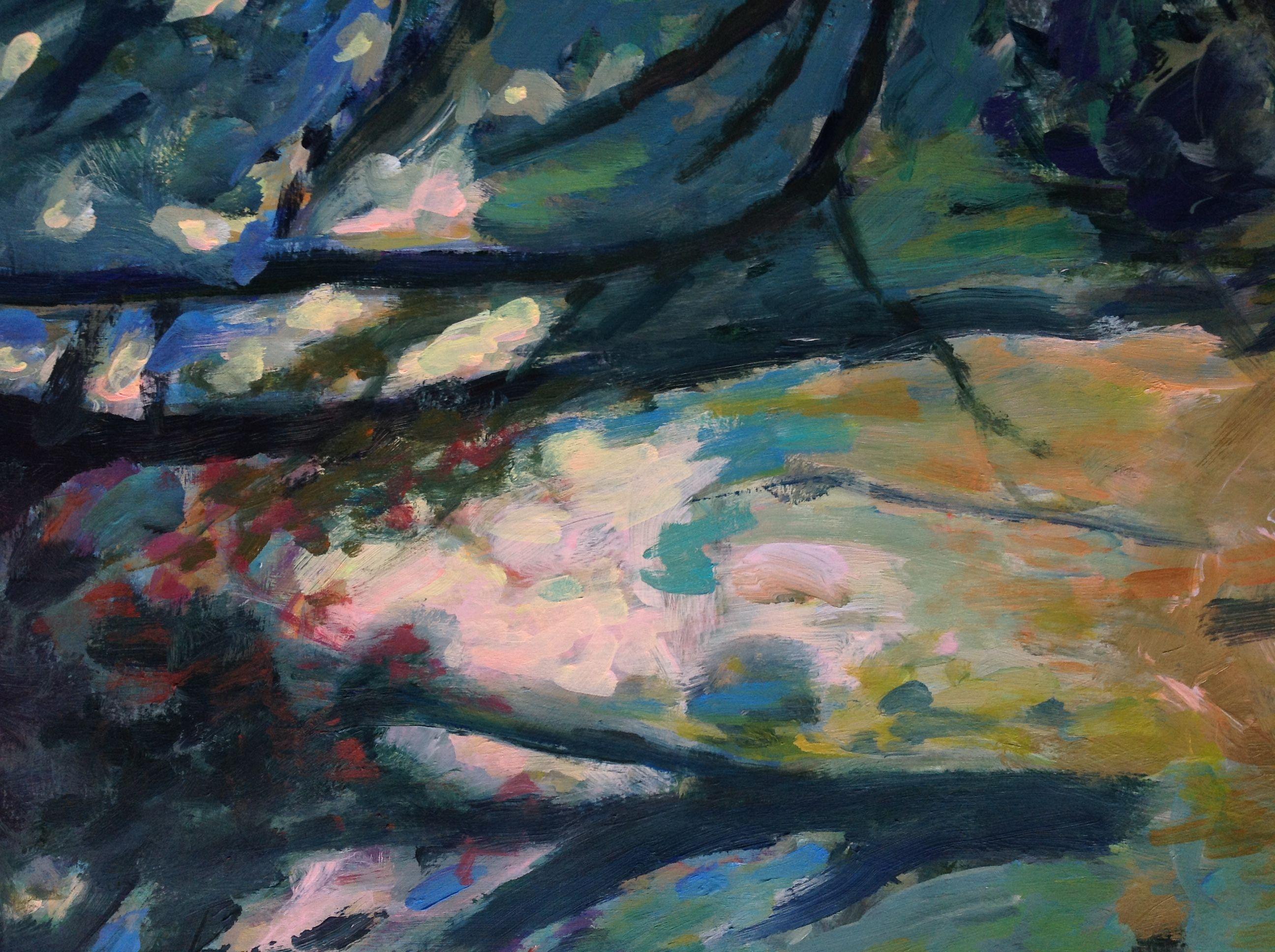 Fin del verano nº 2, Pintura, Acrílico sobre papel - Painting de Anyck Alvarez Kerloch