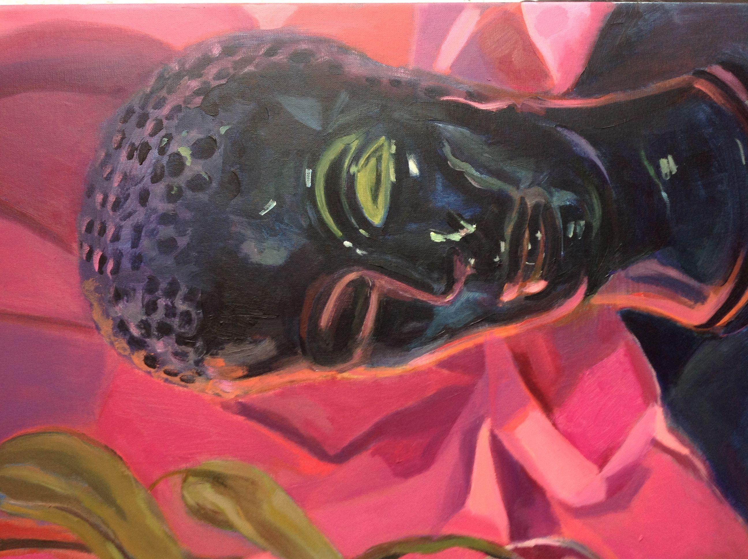 Eucalipto, Pintura, Acrílico sobre lienzo - Painting Contemporáneo de Anyck Alvarez Kerloch