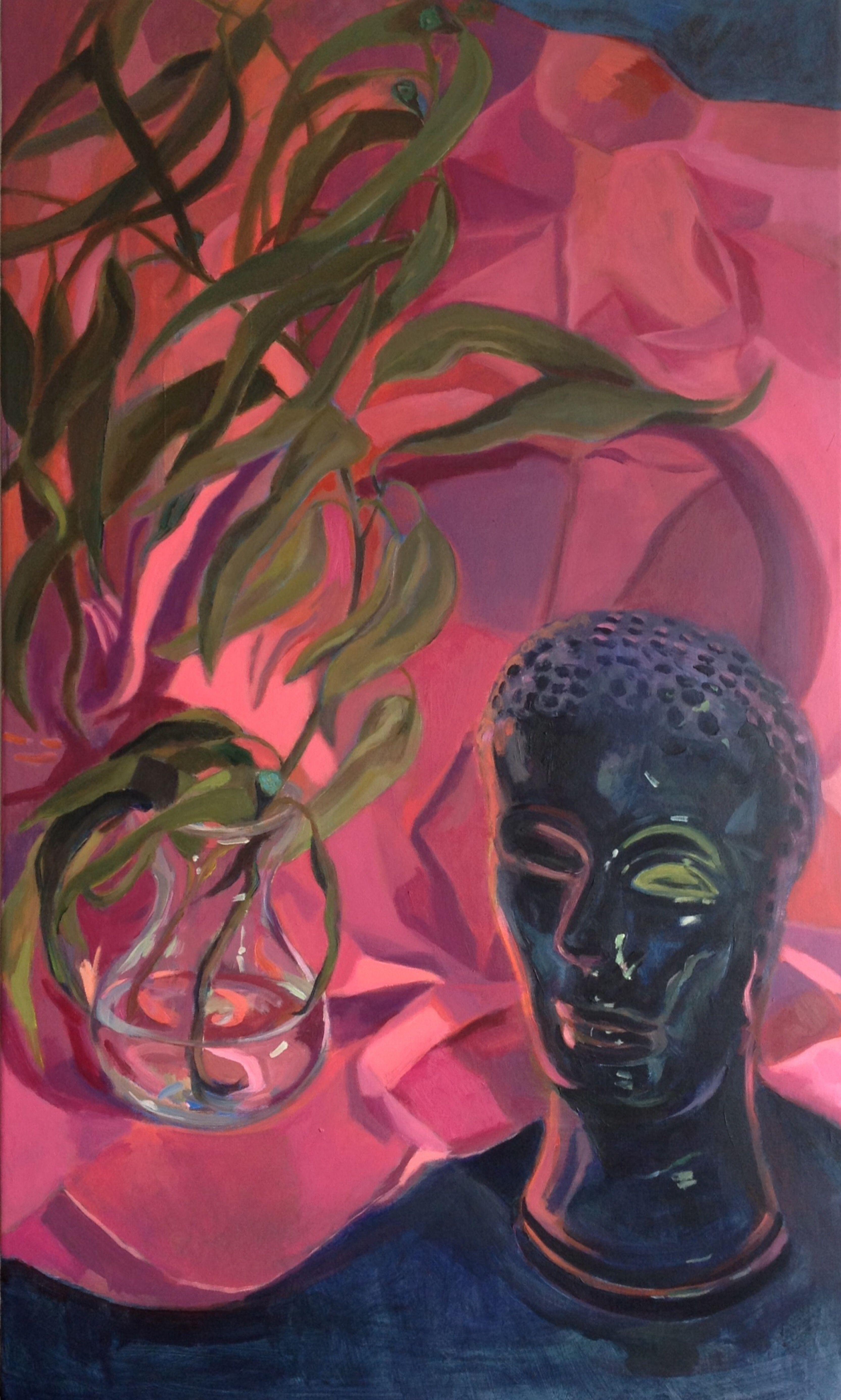 Still-Life Painting de Anyck Alvarez Kerloch - Eucalipto, Pintura, Acrílico sobre lienzo