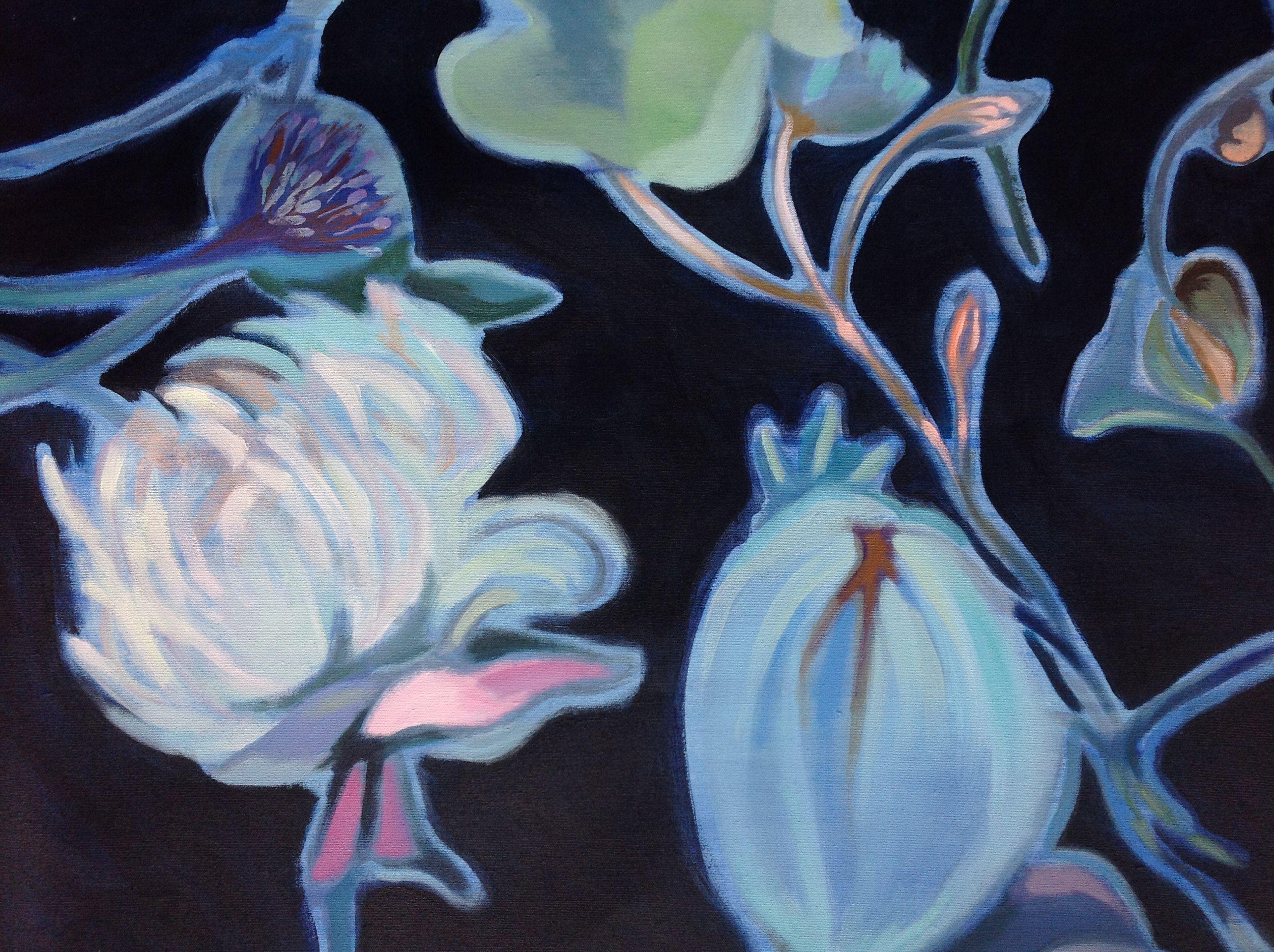 Floating Garden, Painting, Acrylic on Canvas For Sale 4