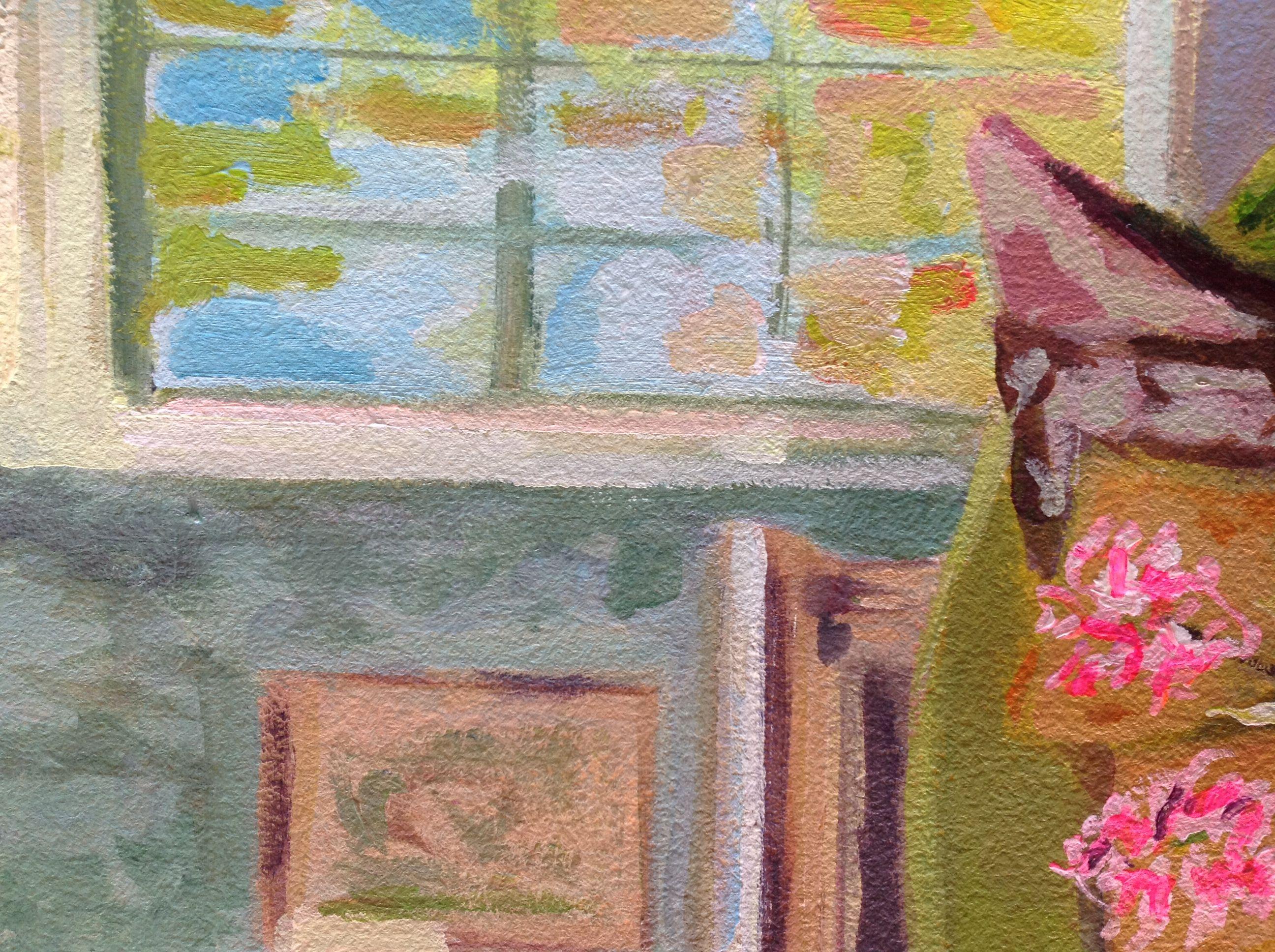 Interior nº 1, Pintura, Acrílico sobre papel en venta 2