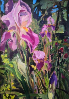 Iris Field, peinture, acrylique sur papier