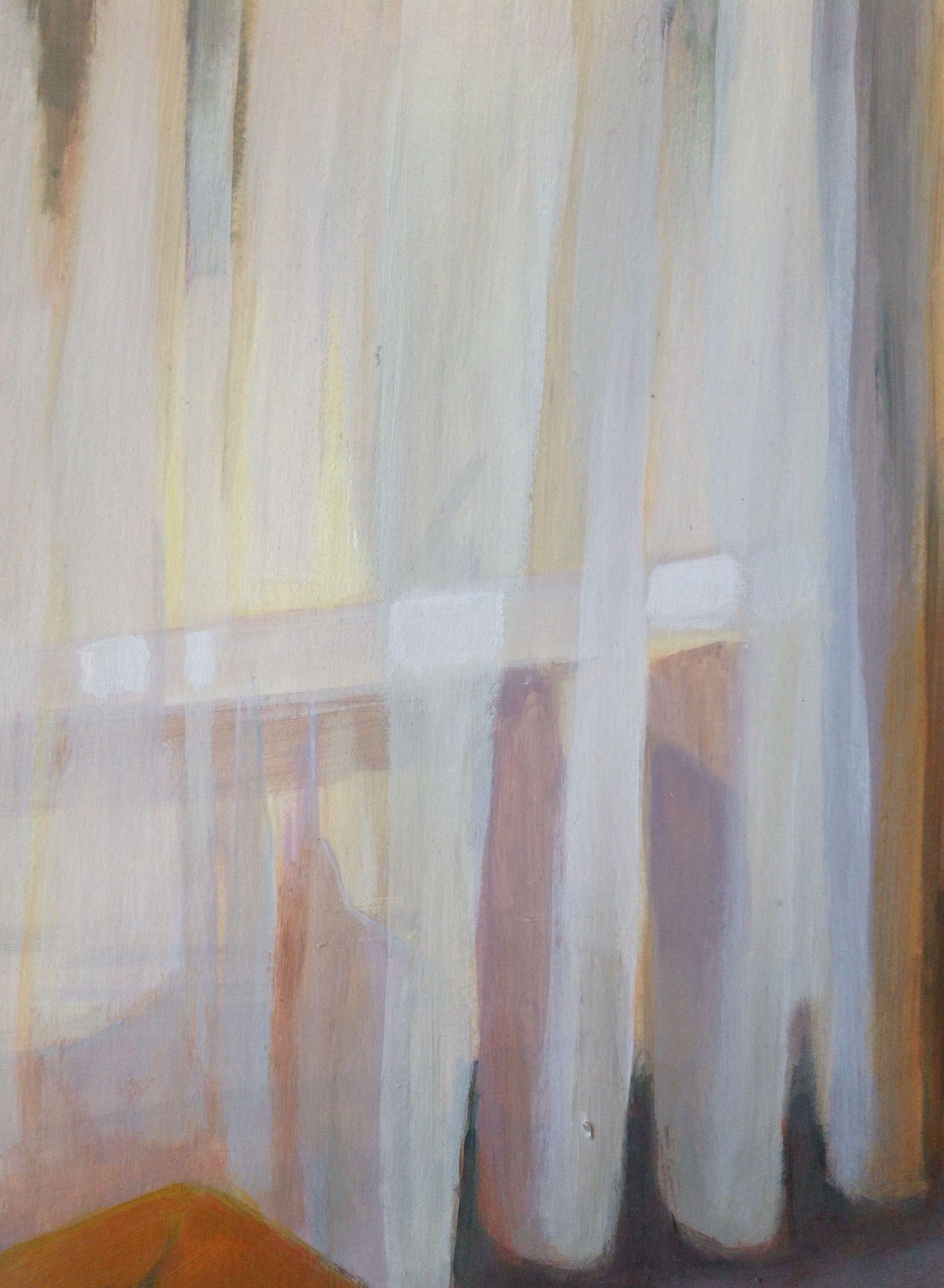 Luz a través de la ventana II, Pintura, Acrílico sobre papel - Painting Contemporáneo de Anyck Alvarez Kerloch