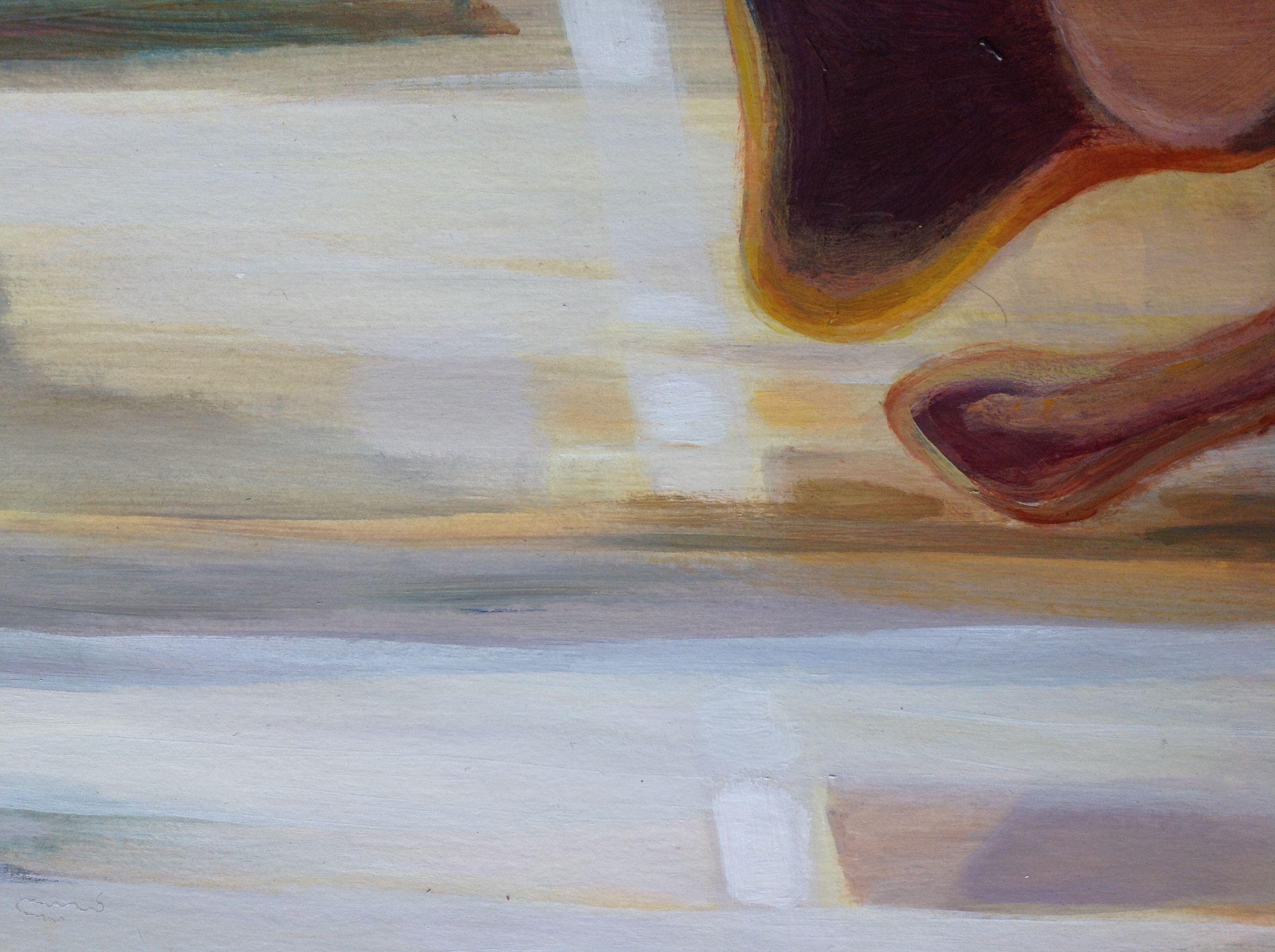 Luz a través de la ventana II, Pintura, Acrílico sobre papel en venta 1
