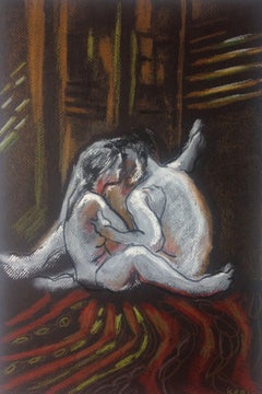 Love in The Afternoon, Painting, Pastels on Paper