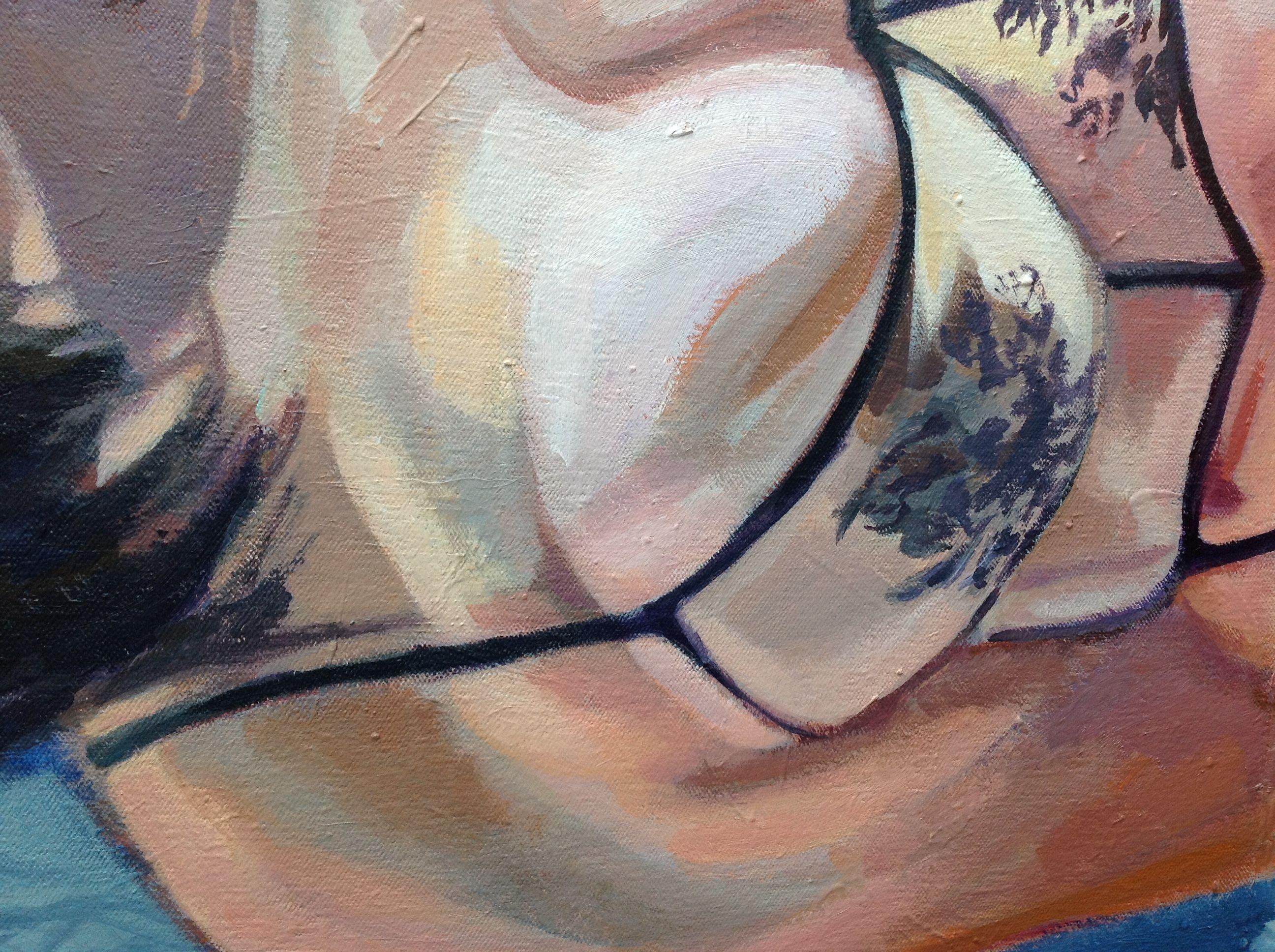 New Bra, Pittura, Acrilico su tela in vendita 1