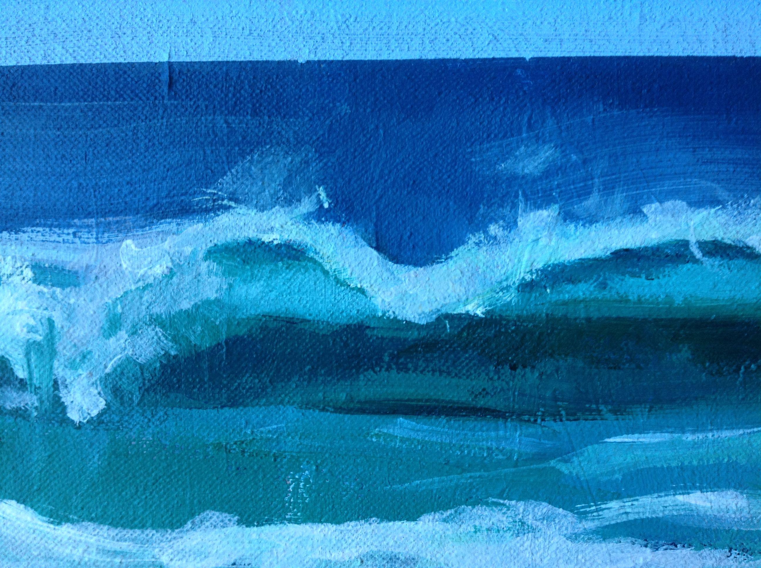 Acrilico su tela montato su un telaio di supporto in legno. Formato piccolo. Vivo in riva al mare e andare a Samil Beach per rilassarmi o dipingere è diventata un'attività preferita. :: Pittura :: Contemporanea :: Questo pezzo viene fornito con un