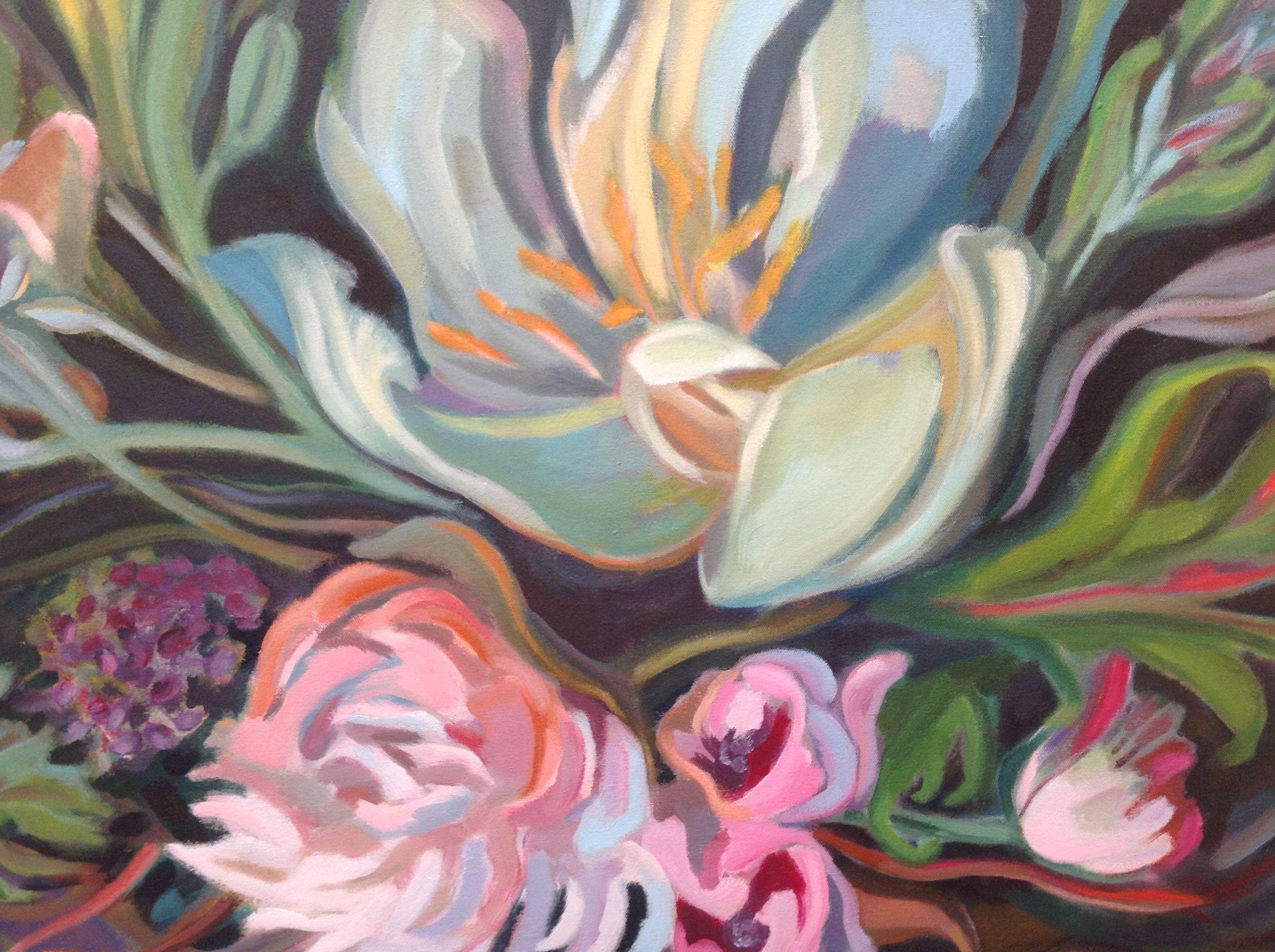 Spring Bouquet 2021 #1, Painting, Acrylic on Canvas For Sale 2