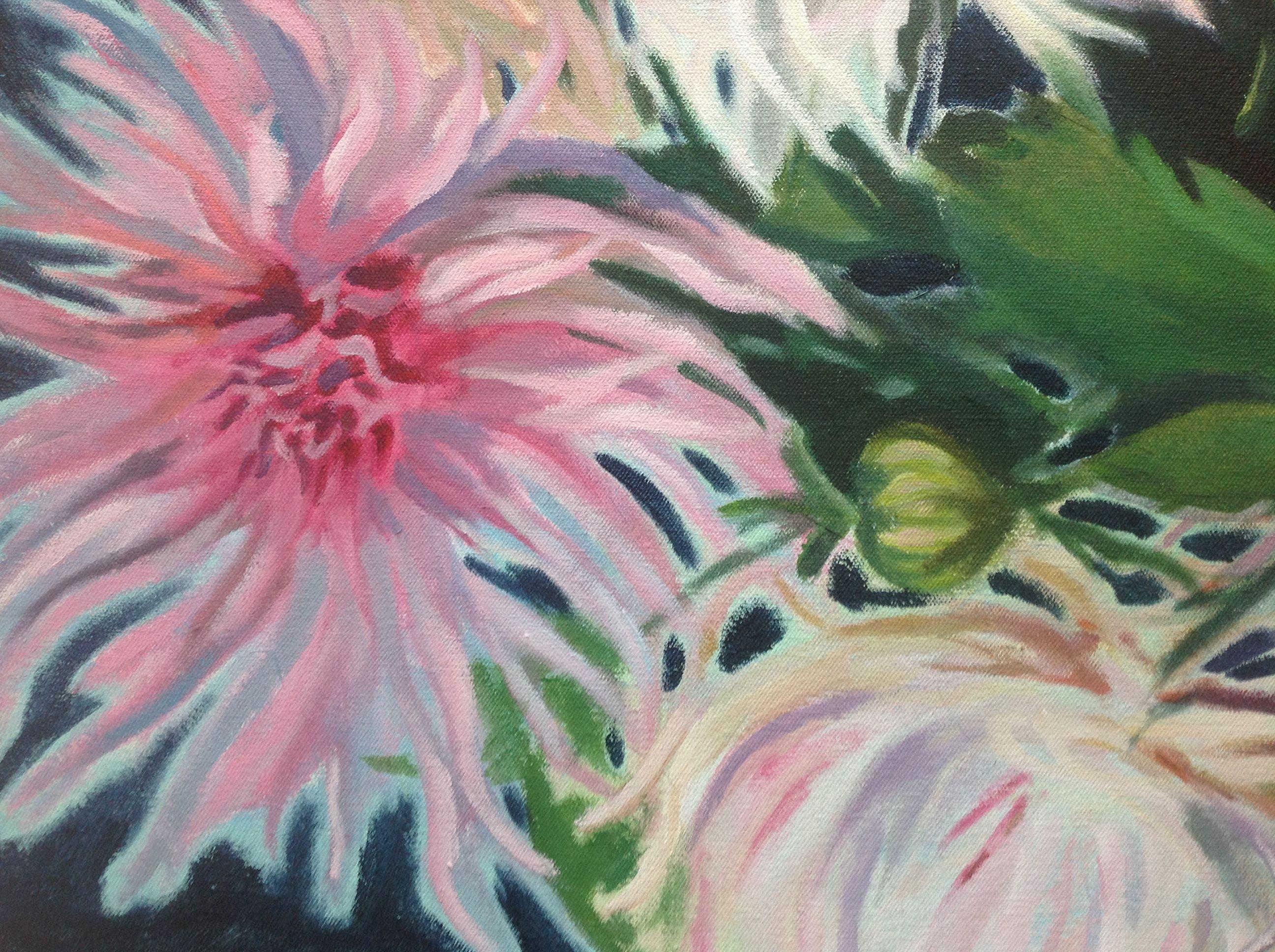Frühlings-Springstrauß 2021 #2, Gemälde, Acryl auf Leinwand im Angebot 1