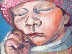 The Nap, Gemälde, Acryl auf Papier