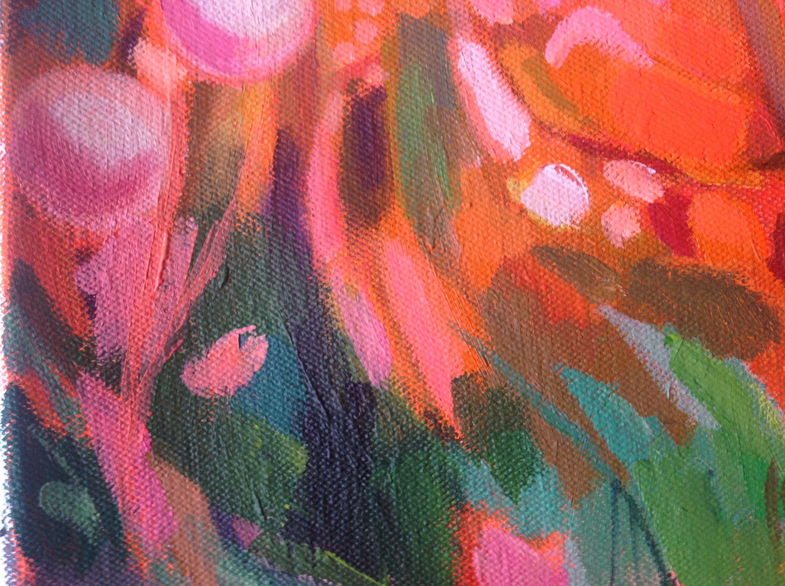 Bouquet selvatico, Pittura, Acrilico su tela in vendita 1