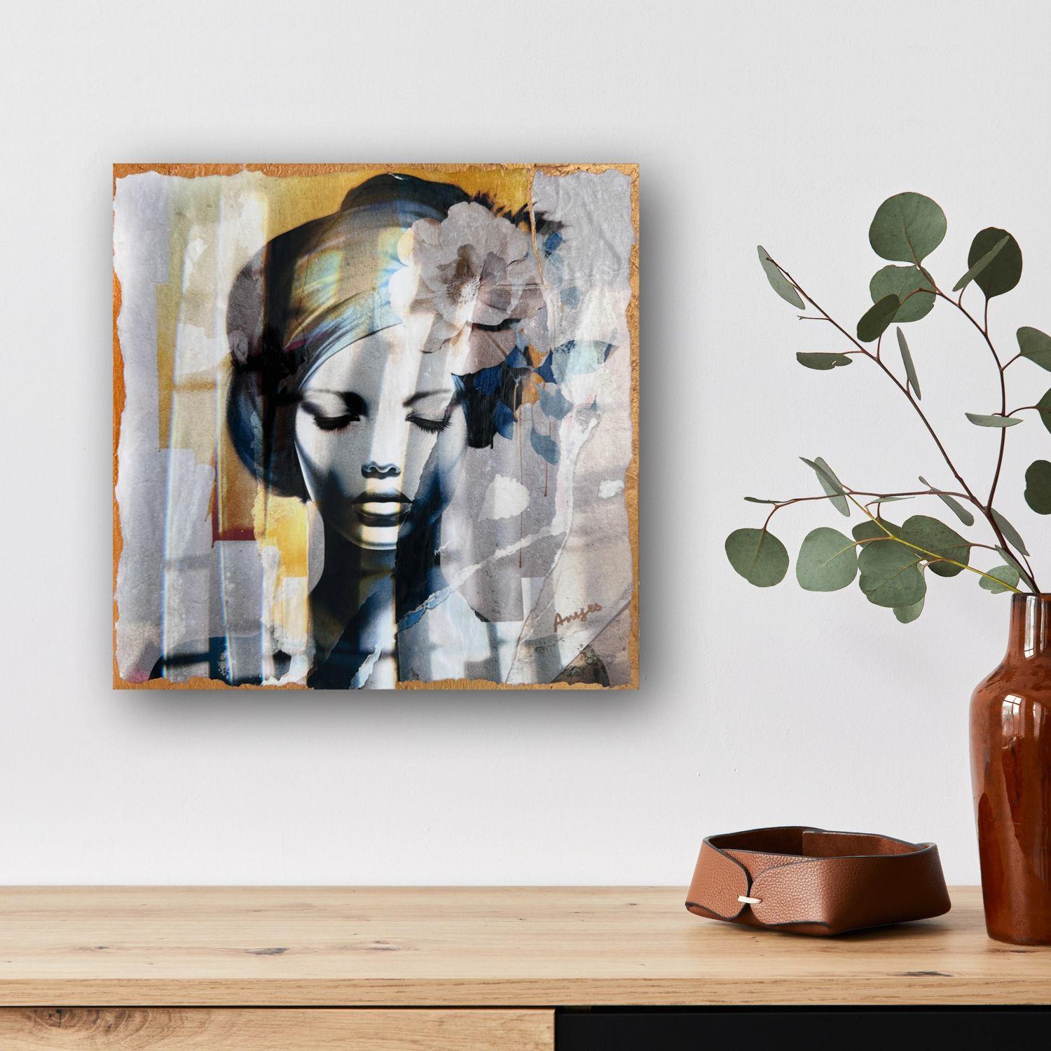 Luz y sombra, técnica mixta sobre panel de madera - Mixed Media Art Contemporáneo de Anyes Galleani