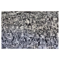 "Anything" by Daniele Galliano, 10' Painting, Italy, 2017