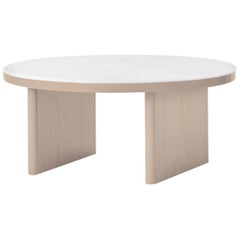 Table basse en marbre de Carrare blanc Anza