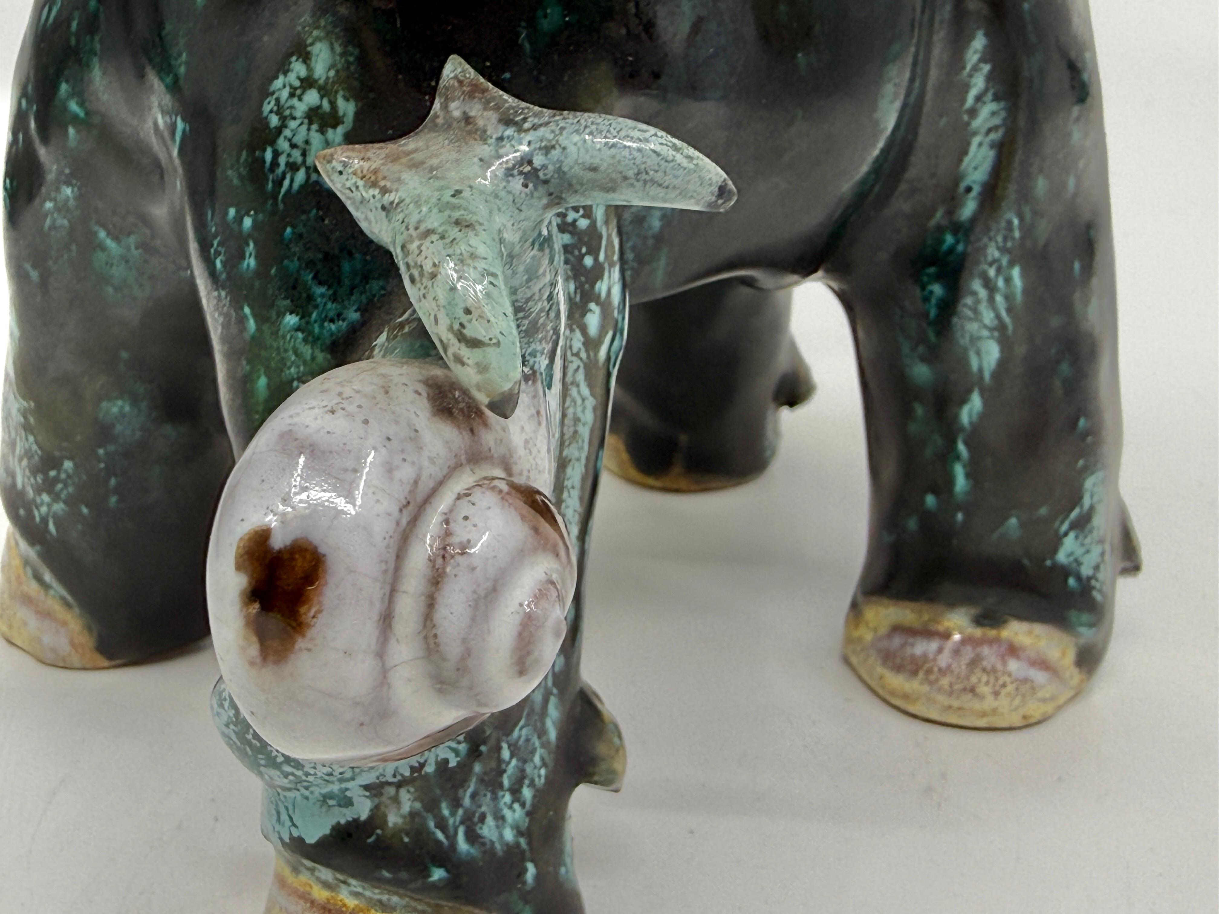 Anzengruber Keramik Wien Donkey Retailed by Rasper & Sohne For Sale 4