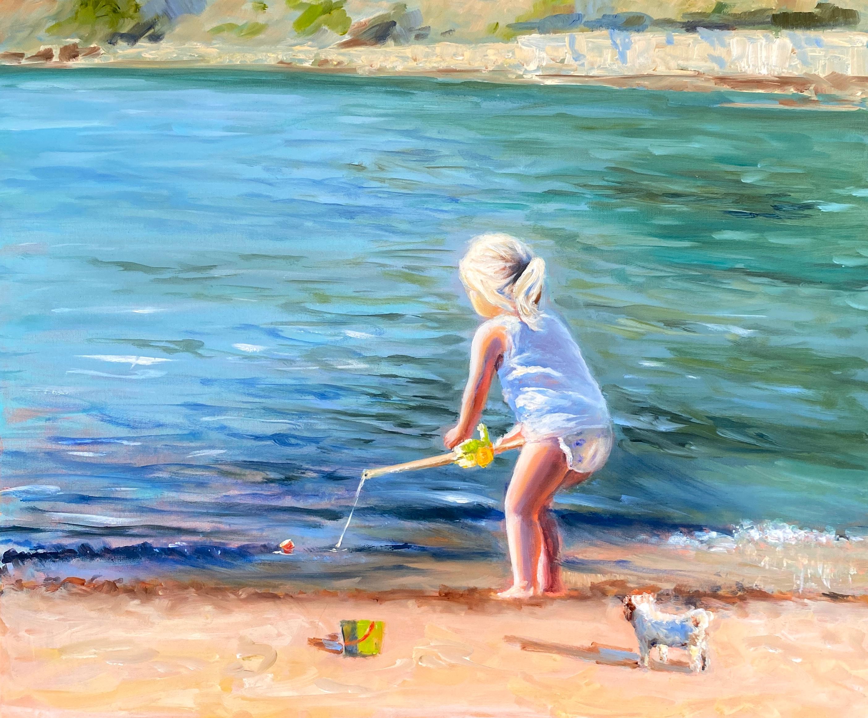 Anzhelika Muzychenko  Figurative Painting - Game with waves