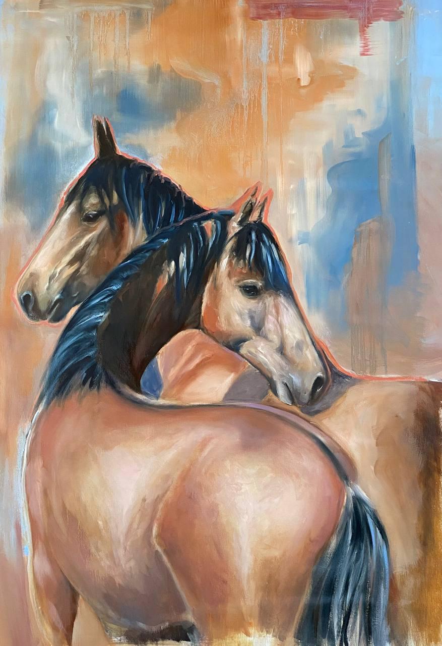 Figurative Painting de Anzhelika Muzychenko  - Guardianes gentiles