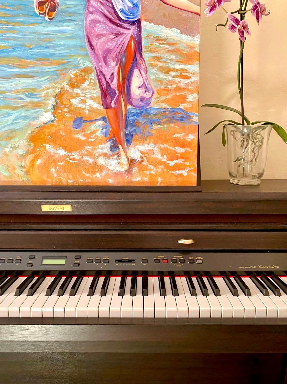 Marine Melody - Realist Painting by Anzhelika Muzychenko 