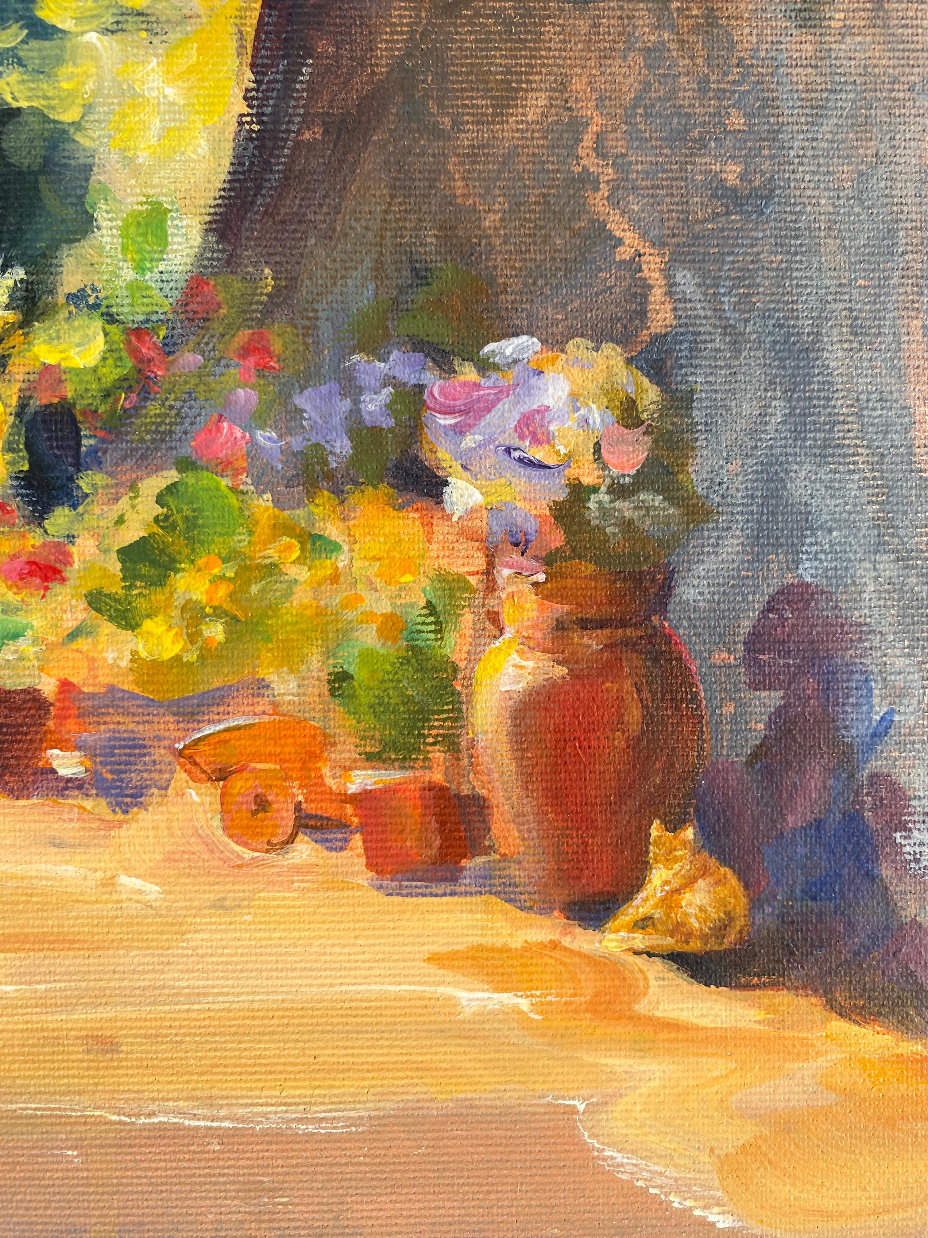 Sunlit Cat in Tuscany For Sale 1