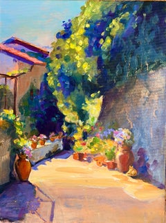 Sunlit Cat in Tuscany