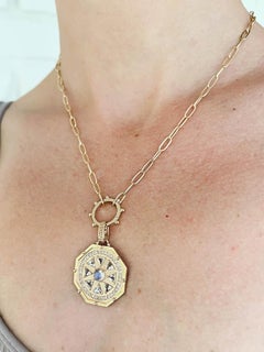 Anzie Deco Octagon Medallion Necklace