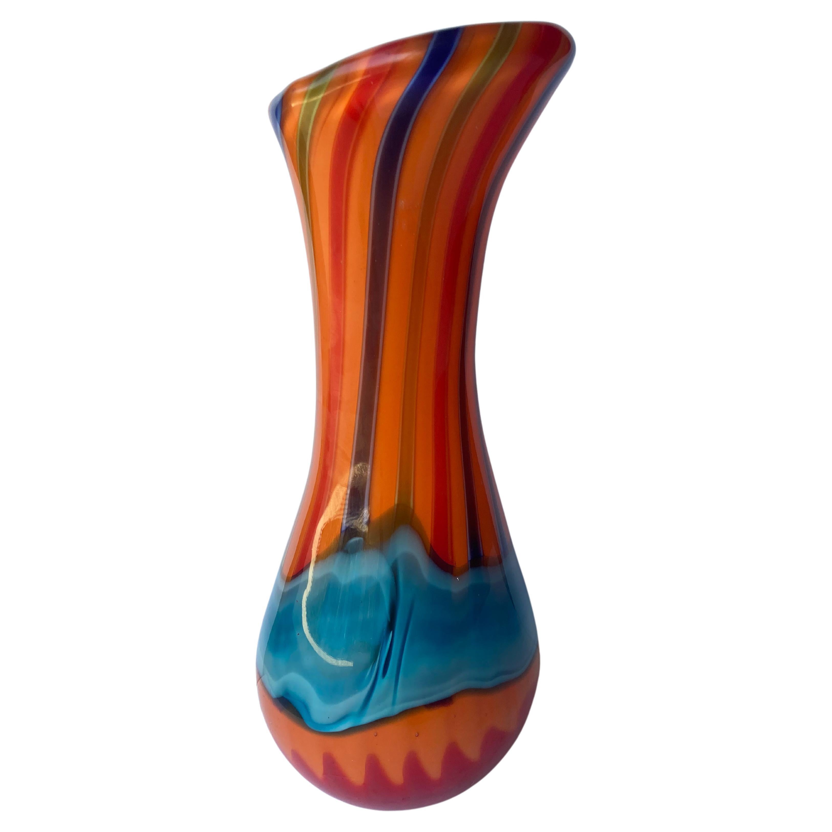 Anzolo Fuga Attb Murano Glass Vase