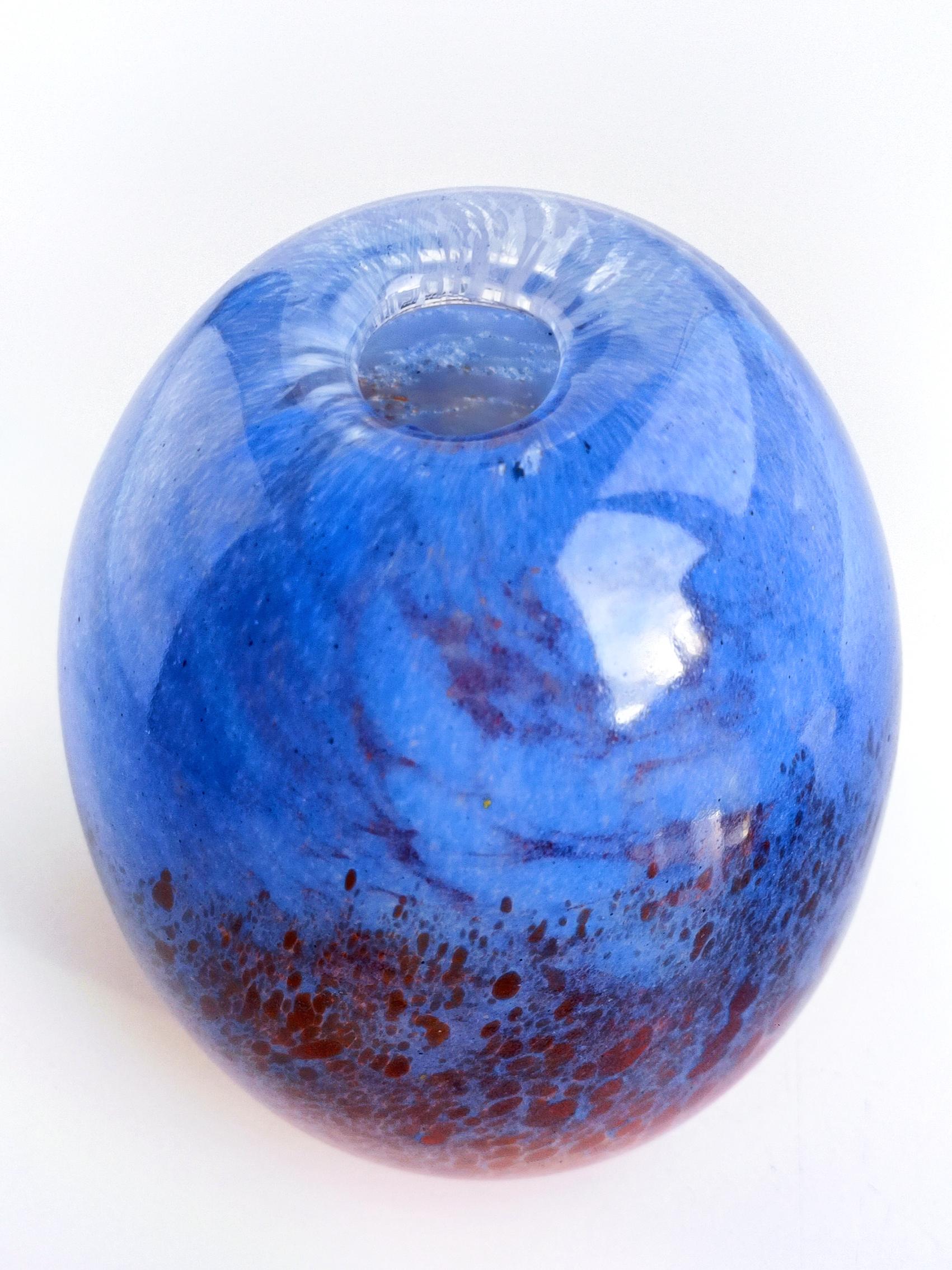 Hand-Crafted Anzolo Fuga for AVEM Murano Glass Vase, Italy, 1950s For Sale