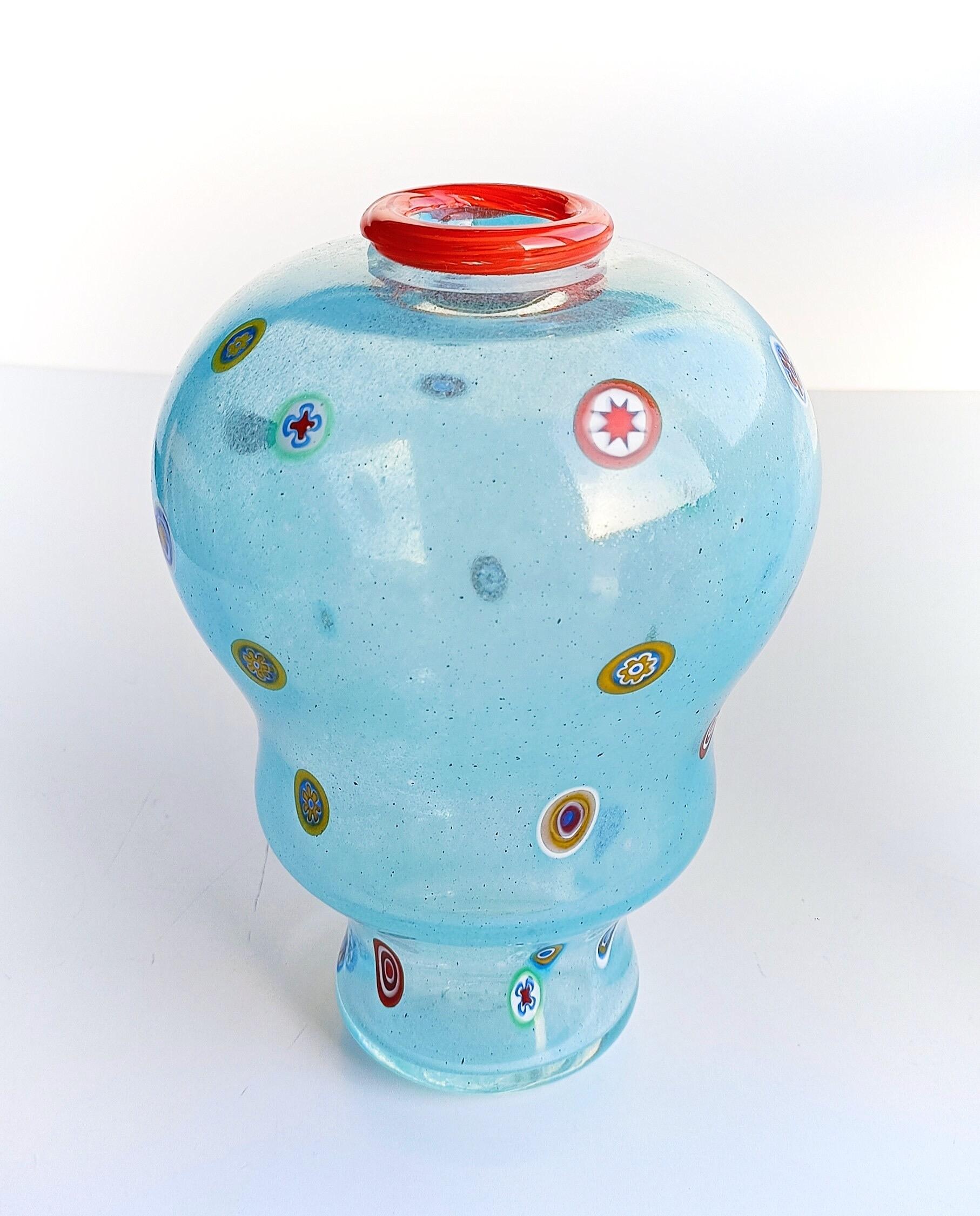 Italian Anzolo Fuga for A.Ve.M. (attr.) Murano Glass Vases 1960s